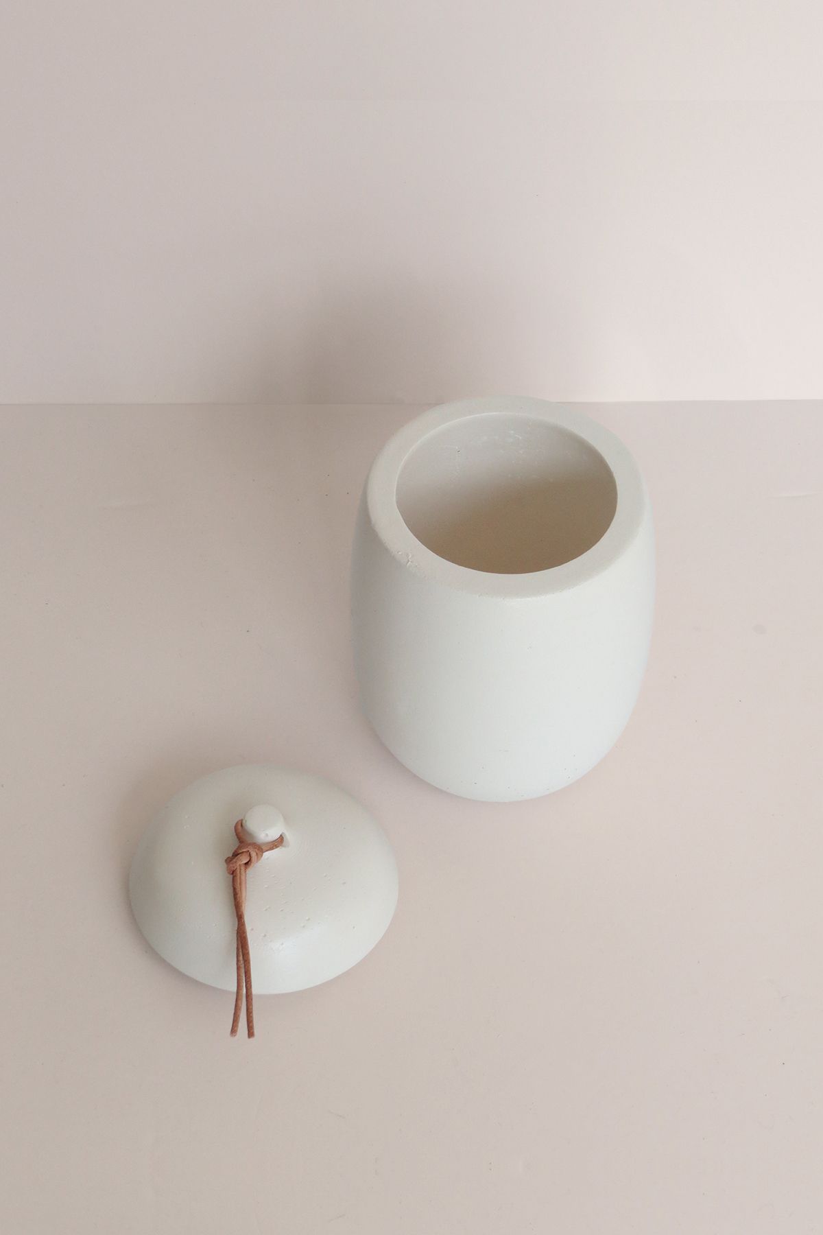 Ghogol Home-Rome m Counter Top Concrete Storage Container - Jar 380 ml 4