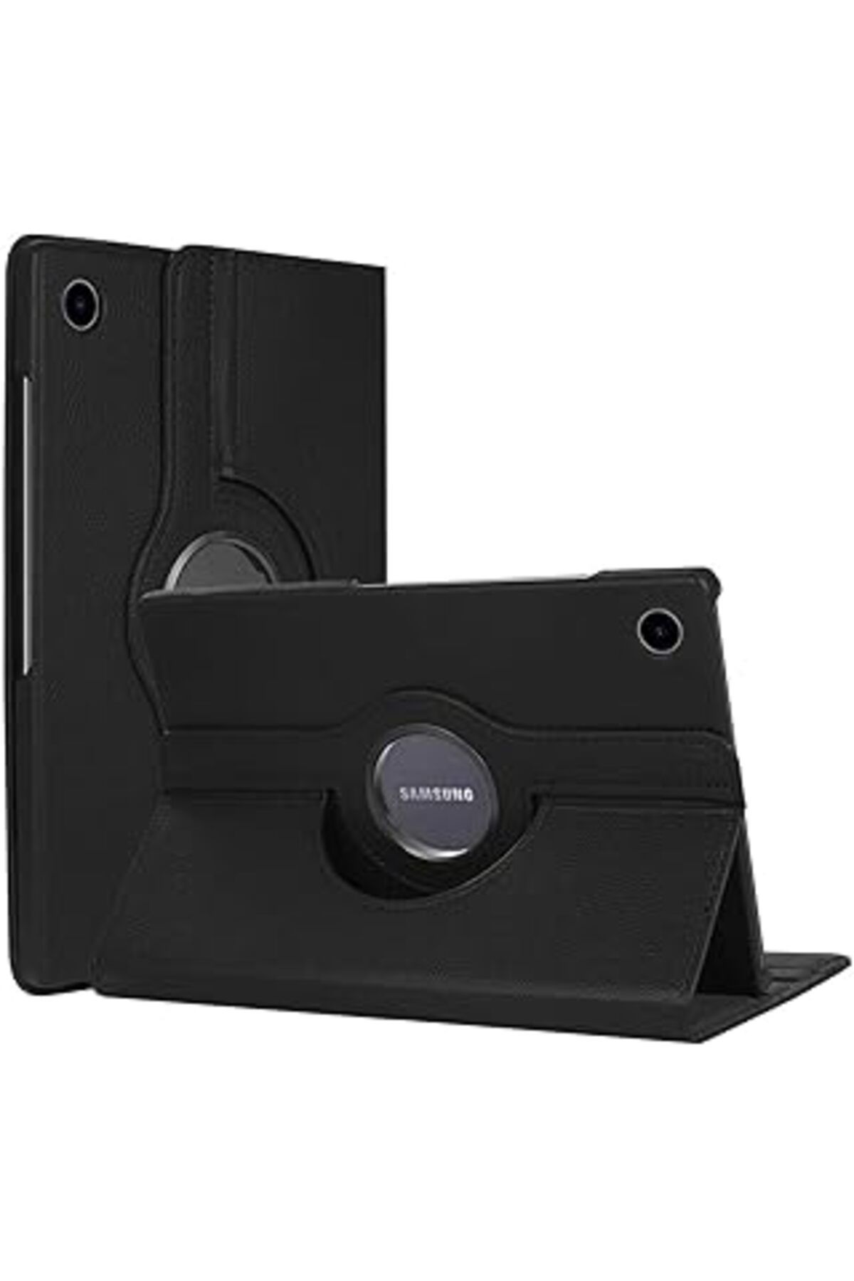 karadağsb Microsonic Samsung Galaxy Tab A8 X200 Için Kılıf 360 Rotating Stand Deri Siyah [Galaxy Tab A8 X200