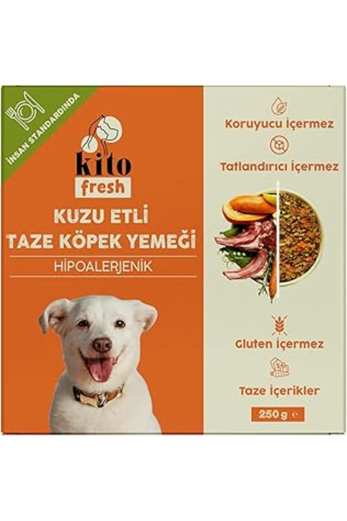 shop Kito Fresh Kuzu Etli Taze Köpek Yemeği, 250Gr