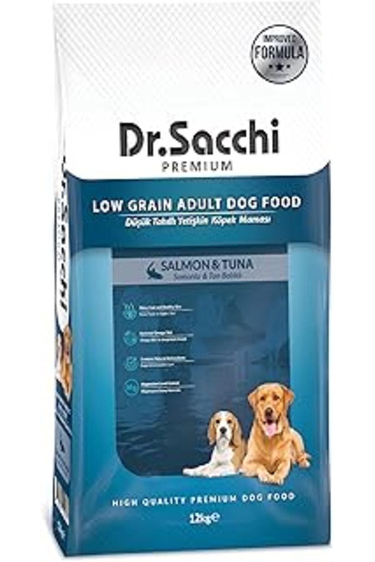 shop Dr.Sacchi Düşük Tahıllı Somonlu Ve Ton Balıklı Yşkin Köpek Sı 12Kg