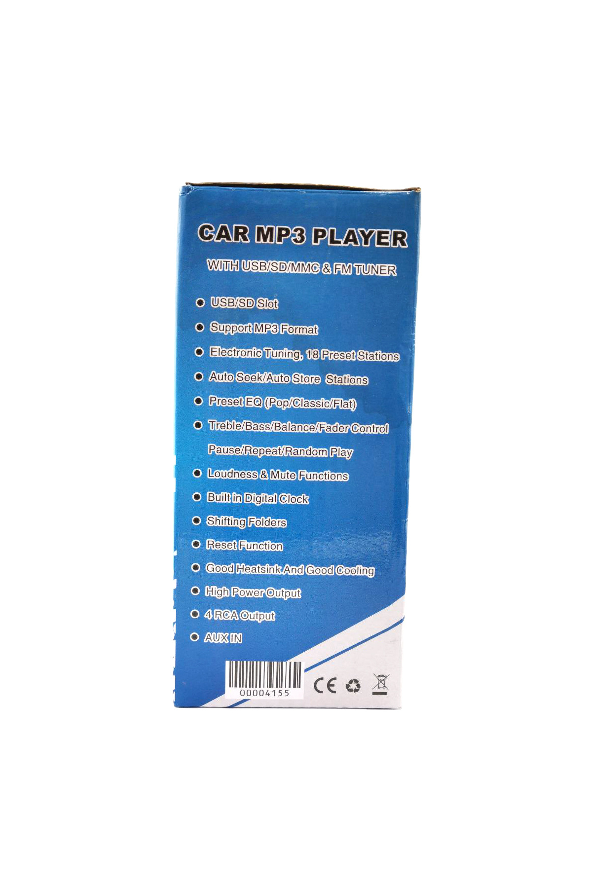 Generic-مشغل MP3 للسيارة 100Miles مزود بمنفذ USB/SD/MMC وموالف FM وبلوتوث وAUX وساعة رقمية 8
