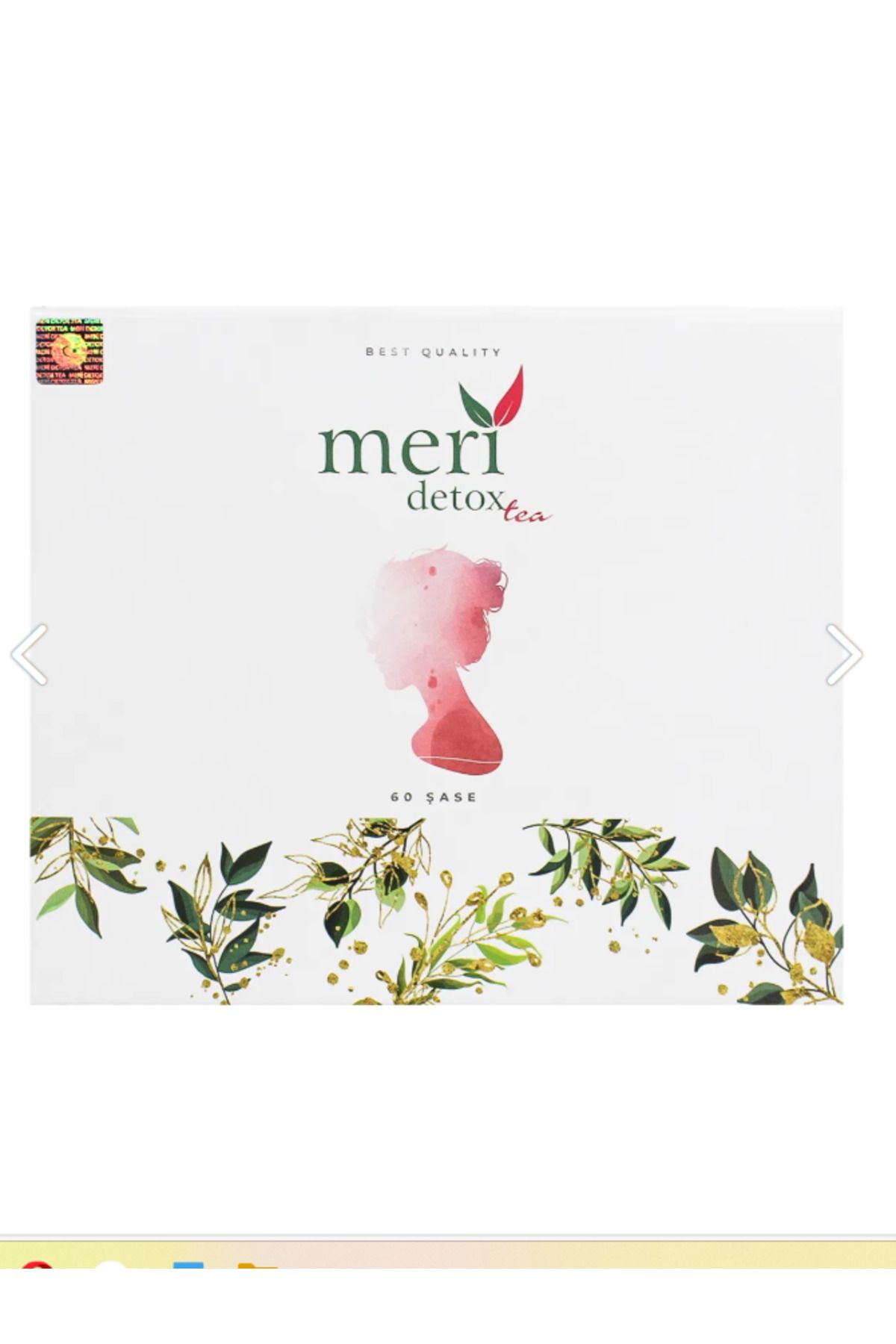 Meri Detox Detoks Çay 1 Aylık Kullanım Hologramlı Ürün