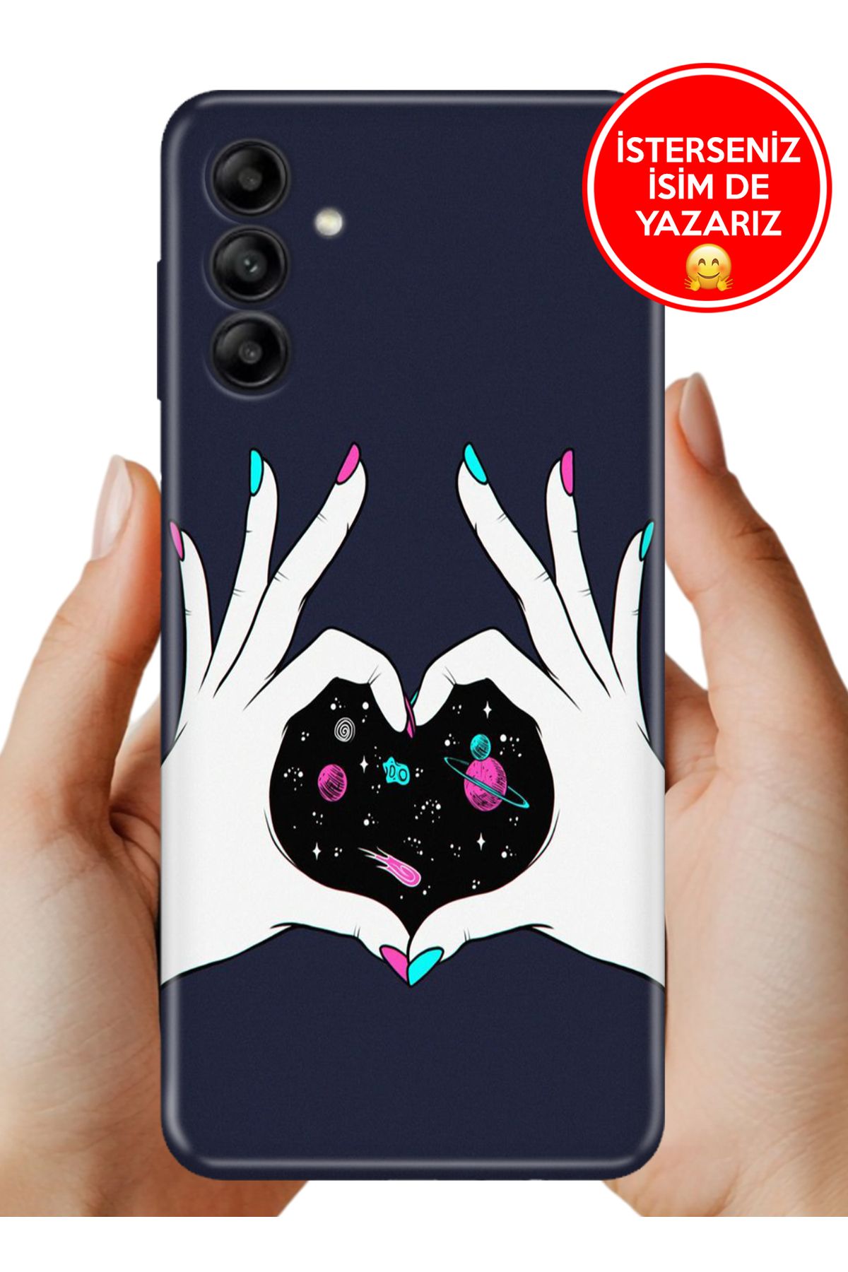 Cekuonline Galaxy A15 SM-A155F Kılıf 0.35 mm Resimli Silikon Kalbimin Derinlikleri