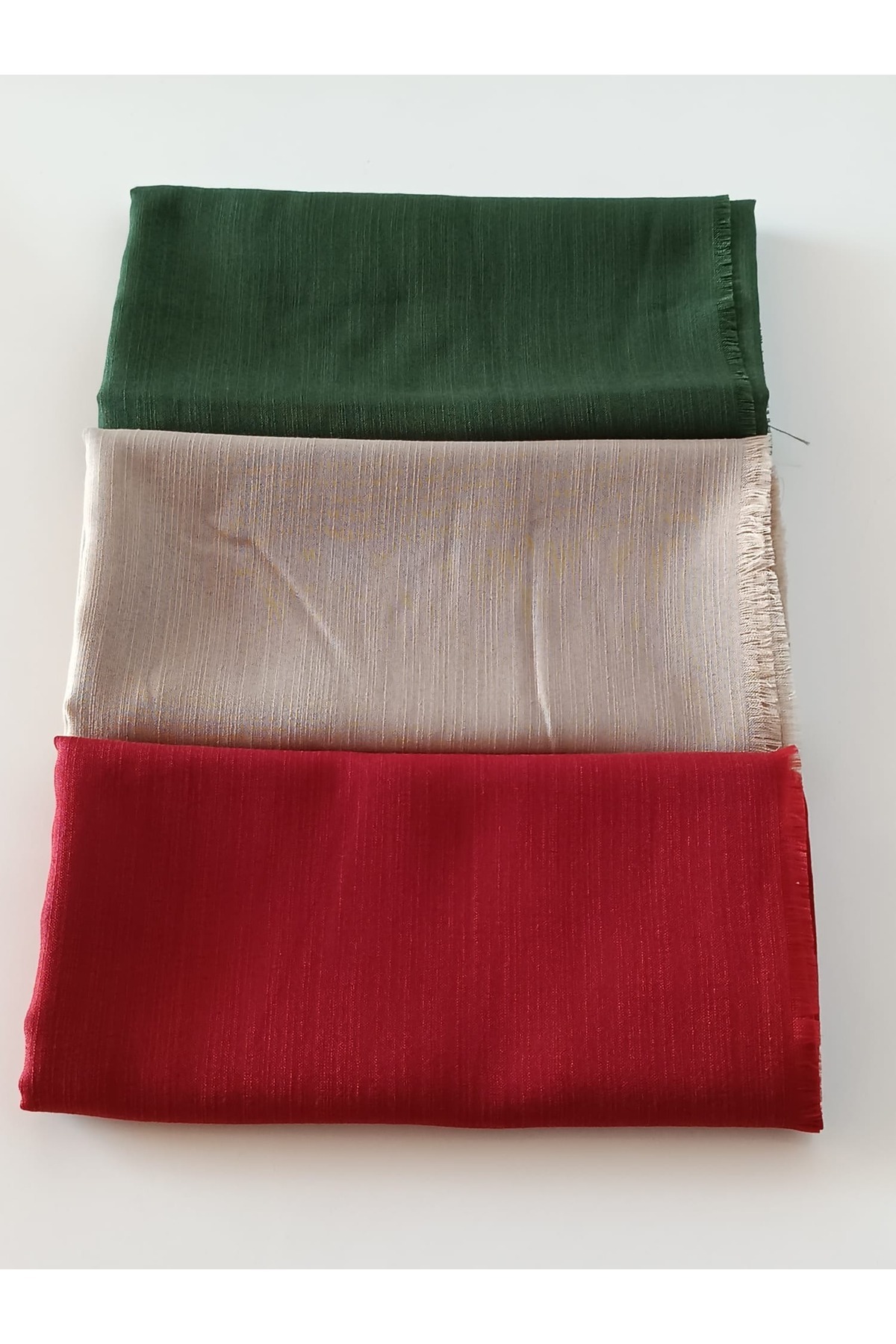 Hijab 3-Piece Flamed Cotton Writing Scarf 100x100cm