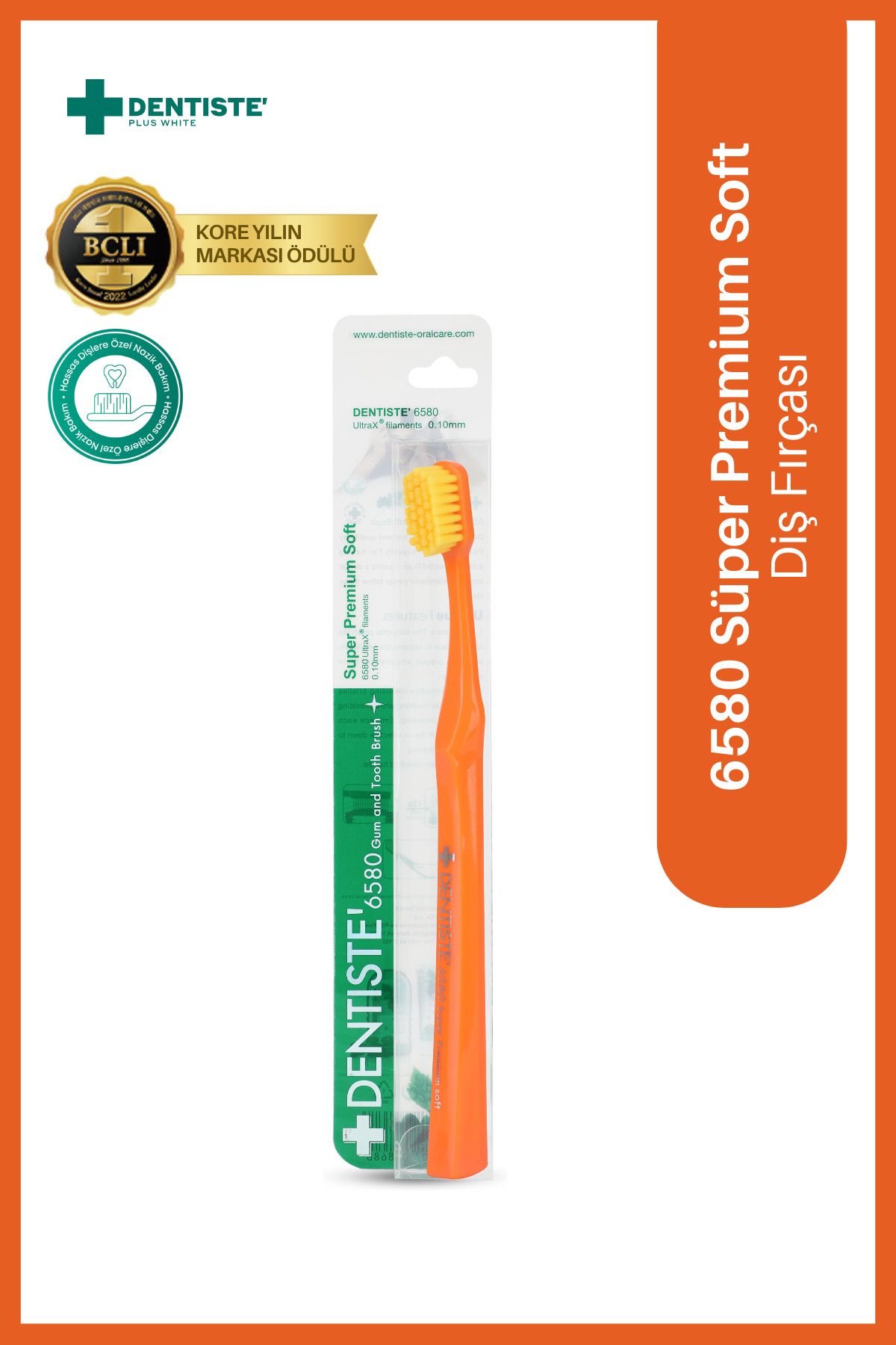 Dentiste 6580 Super Premium Soft Diş Fırçası & Turuncu &