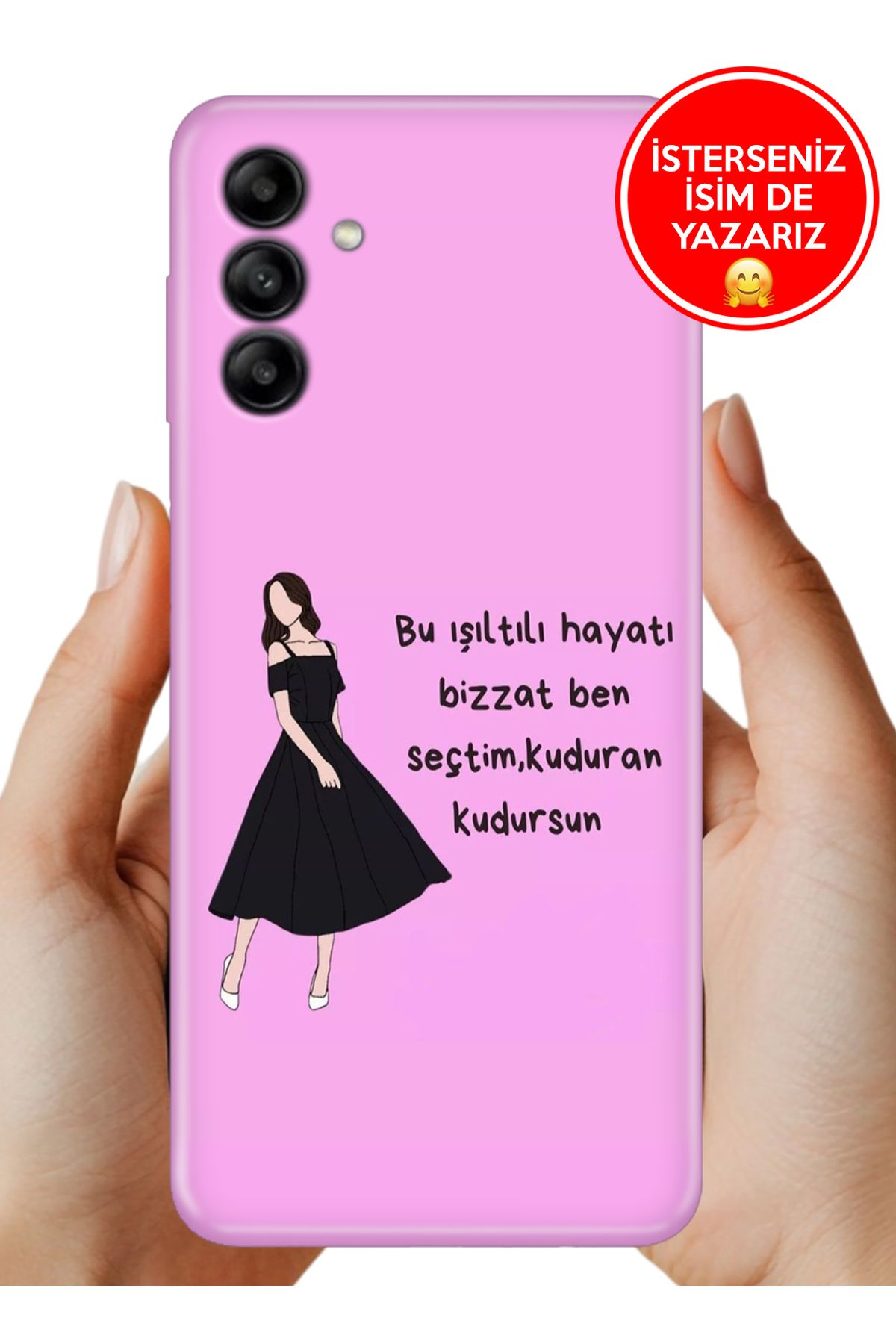 Cekuonline Samsung Galaxy M55 Kılıf Cekuform Desenli Art Silikon Ben Seçtim