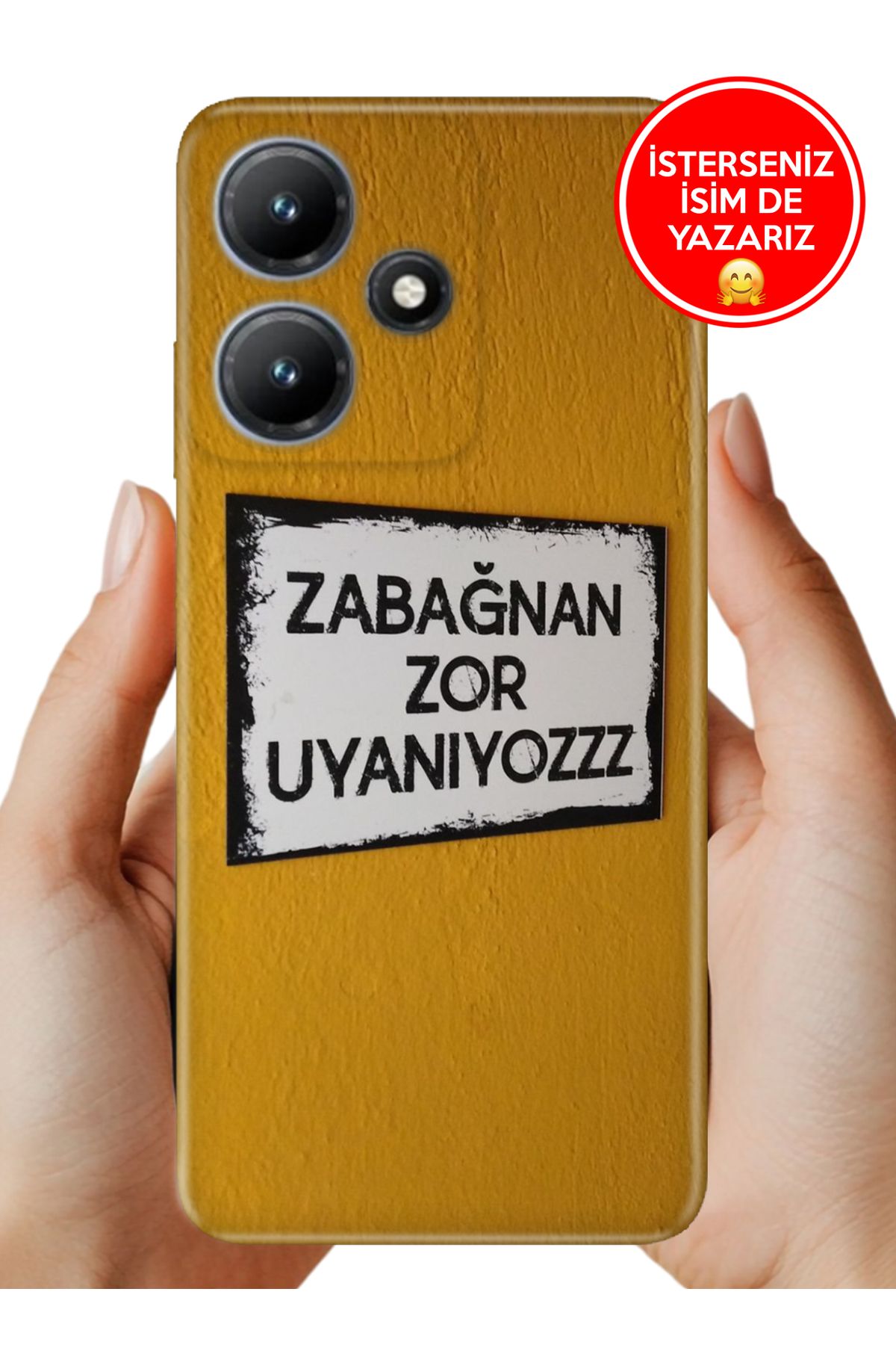 Cekuonline İnfinix Hot 30i x669 Kılıf Baskılı Life Style Kapak Silikon Zor Uyanıyoruz