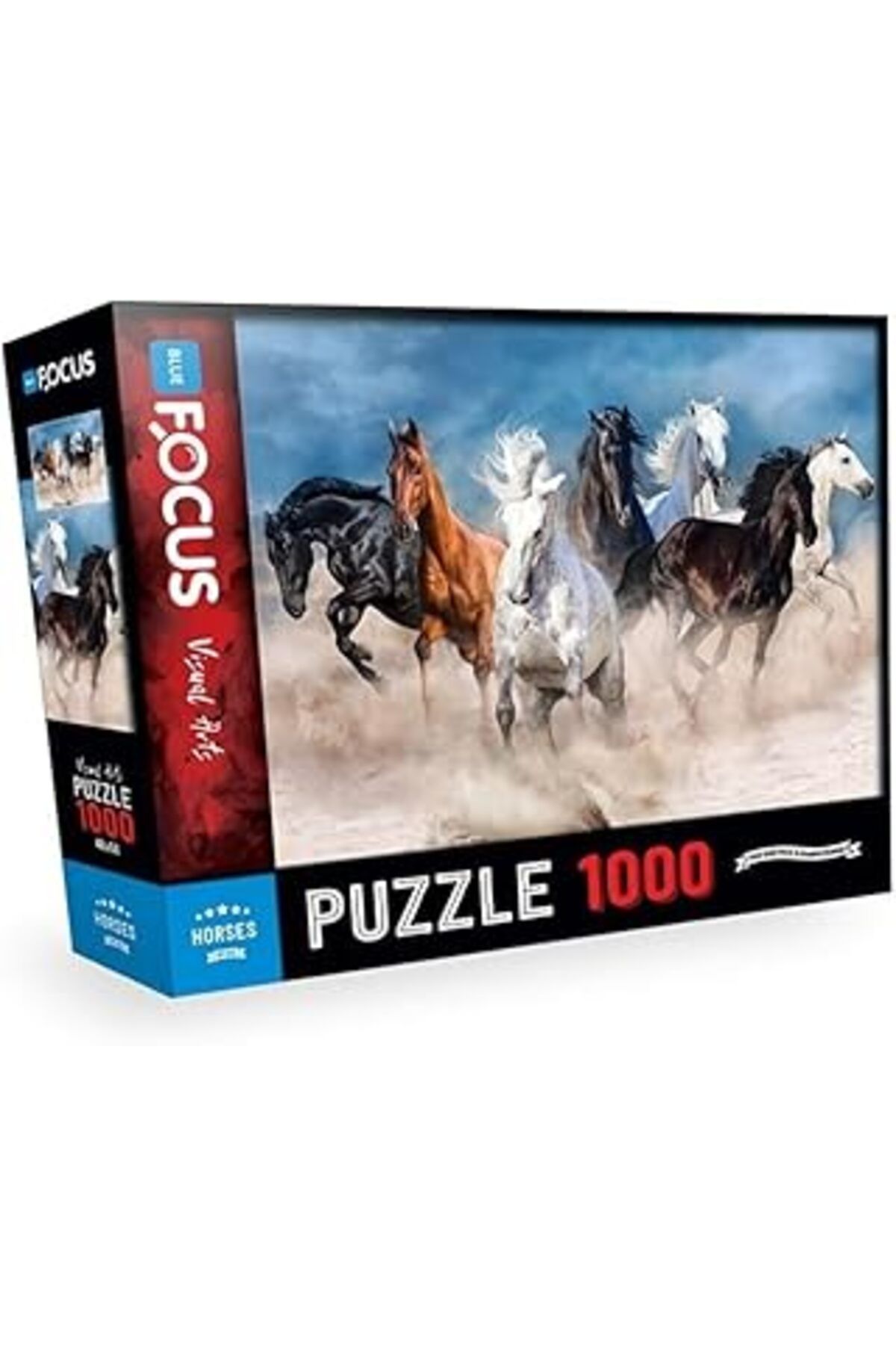Mu Art Blue Focus Horses (Atlar) - Puzzle 1000 Parça