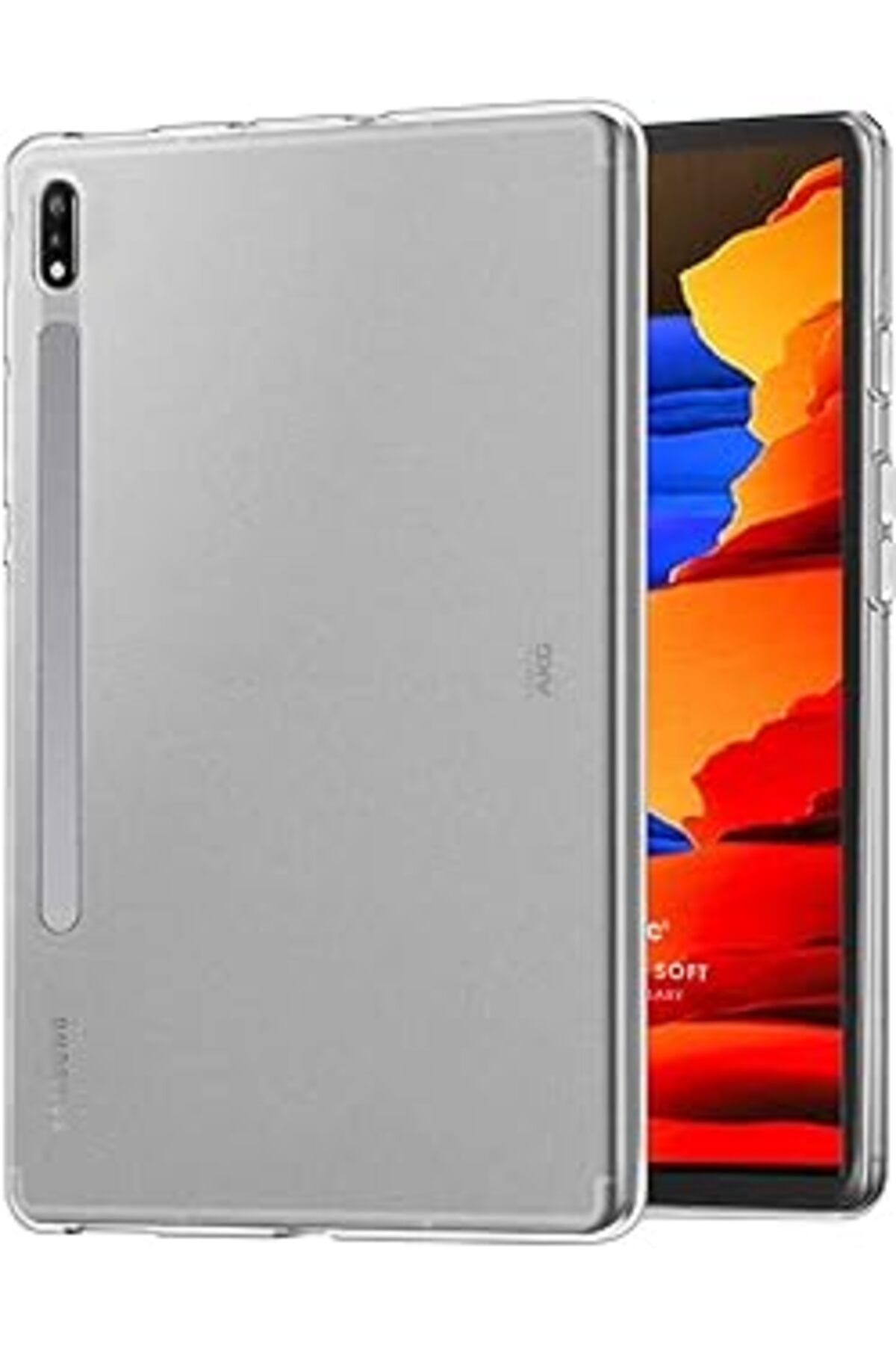 Mu Art Galaxy Tab S8 Plus X800 Kılıf Transparent Soft Şeffaf [Galaxy Tab S8 Plus X800 Ile Uyumlu Kılıf - Ş