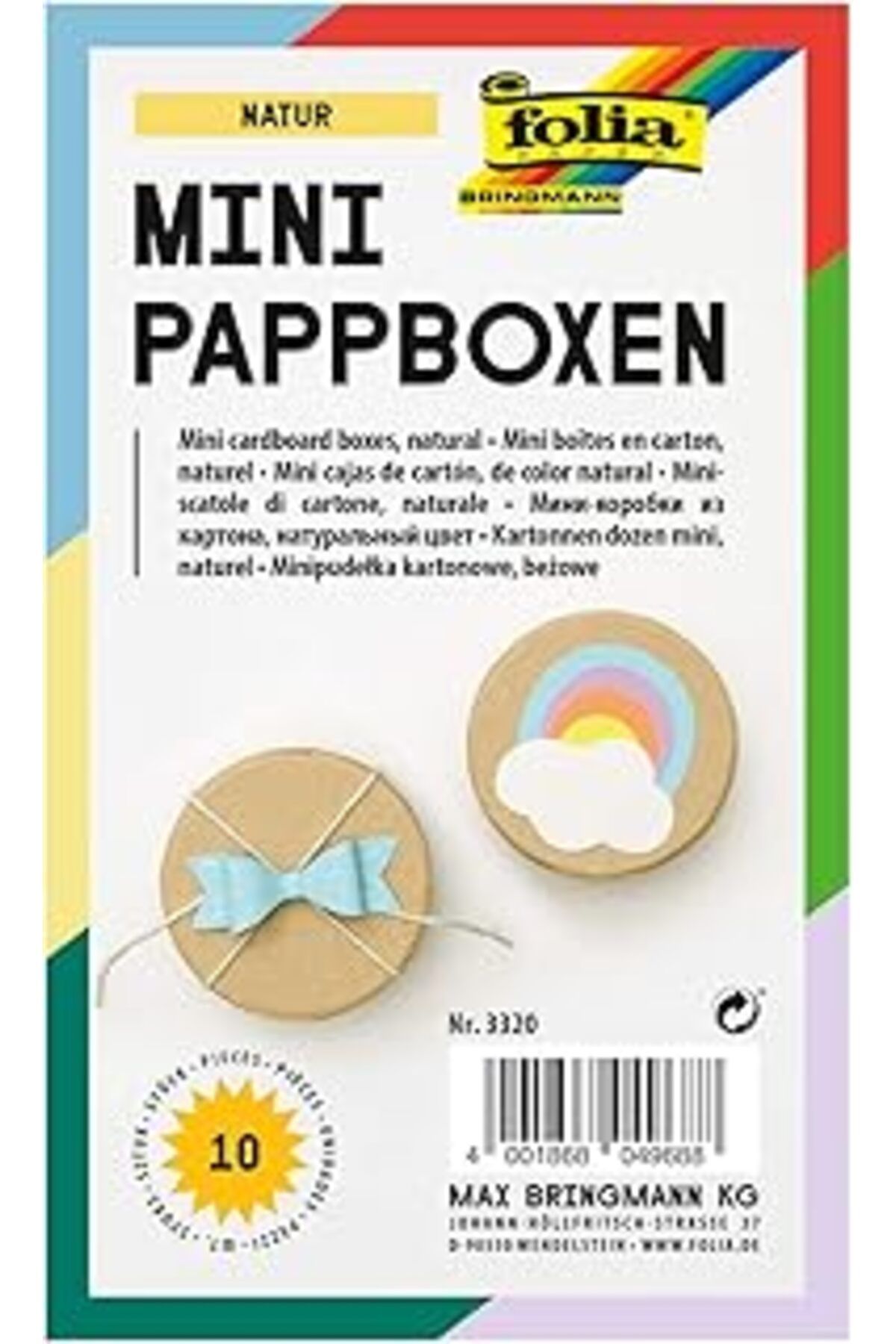 robotrend Folia 3320 Kraft Karton Kutu Yuvarlak