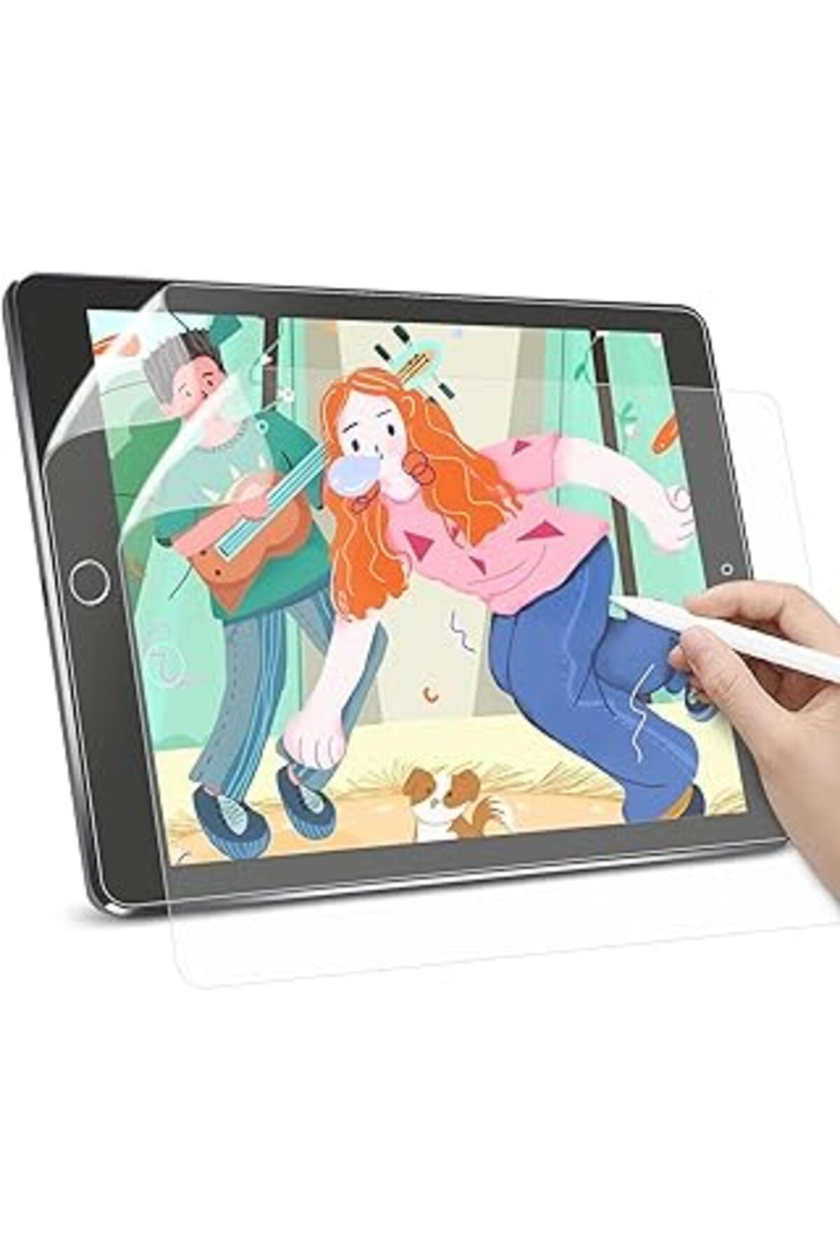 Pazarcan Teknosepetim Davin Ipad 10.2 7-8-9. Nesil Paper Like Kağıt Hissi Kaymaz Yüzey Pet Mat Ekran Koruyuc