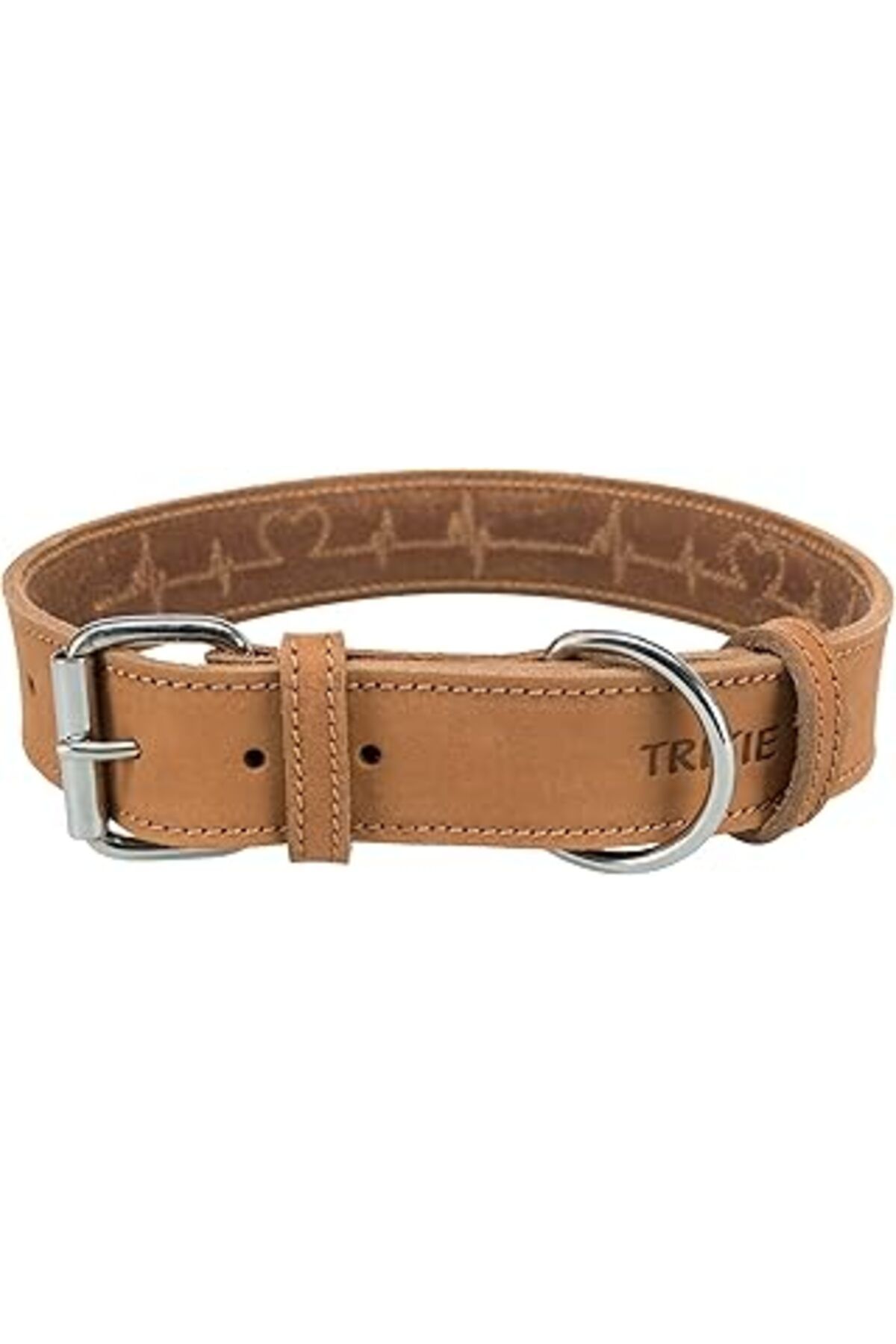 Hepta Collection Trixie Köpek Boyun Tasması Kalın Deri 55-65 Cm 40 Mm L-Xl Kahverengi