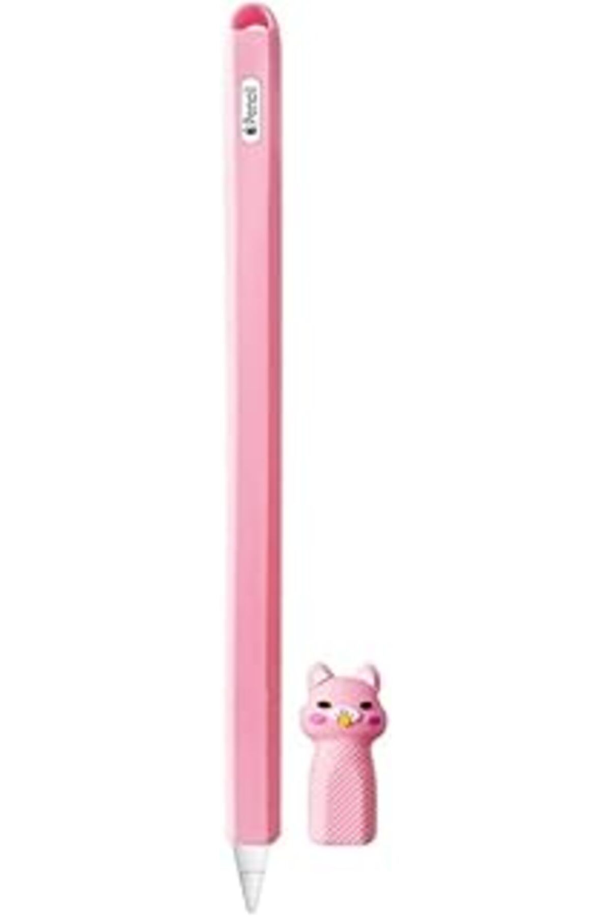 Hepta Collection Microsonic Apple Pencil (2. Nesil) Için Kılıf Figürlü Silikon Pembe