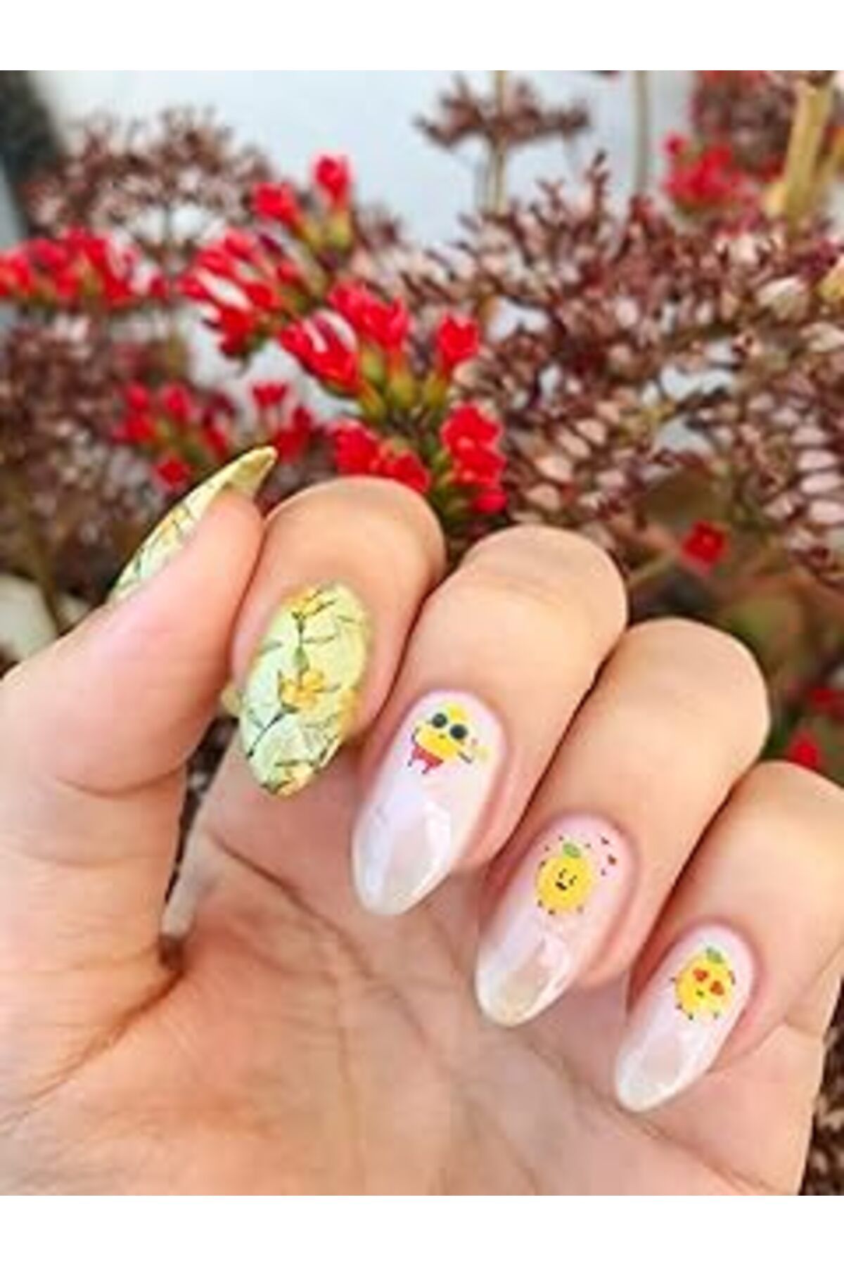 ebadi Artikel Mini Limonlar Tırnak Dövmesi, Tırnak Tattoo, Nail Art, Tırnak Sticker