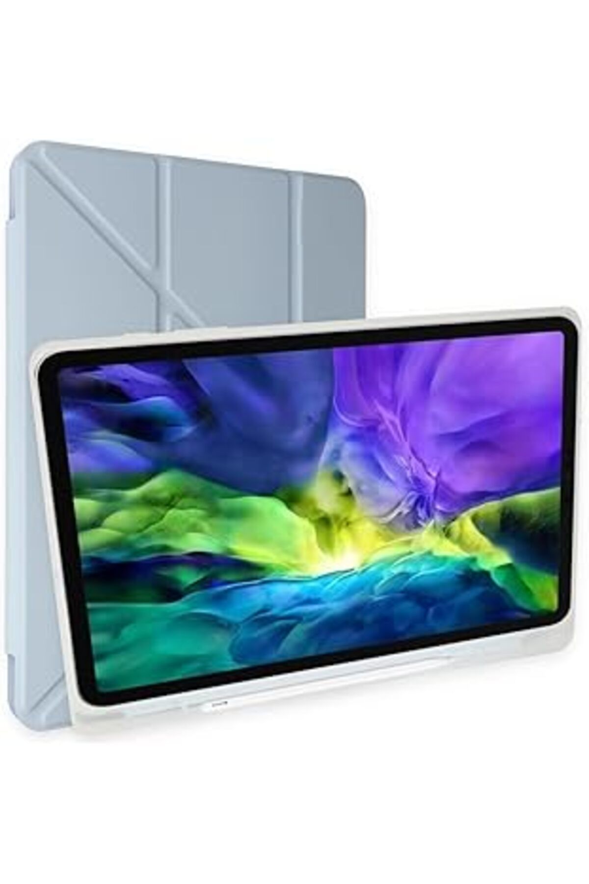 robotrend Kılıf Y Smart Cover Standlı Uyku Modlu Kalem Yerli Mars Kapak Mavi Ipad 7. Nesil 8. Nesil 9. Nesil