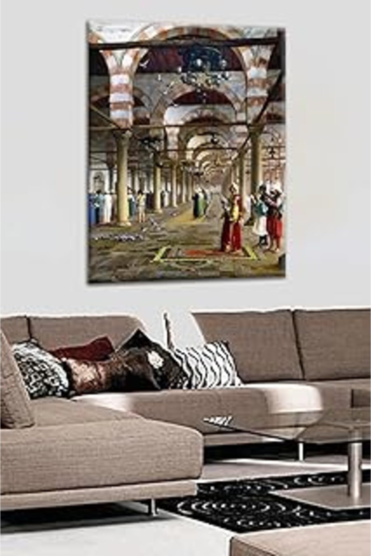 NETWORK ART Talya Kanvas Tablo Osmanlı Mısır Cami Dua Oryantal 60 x 80 no-9271