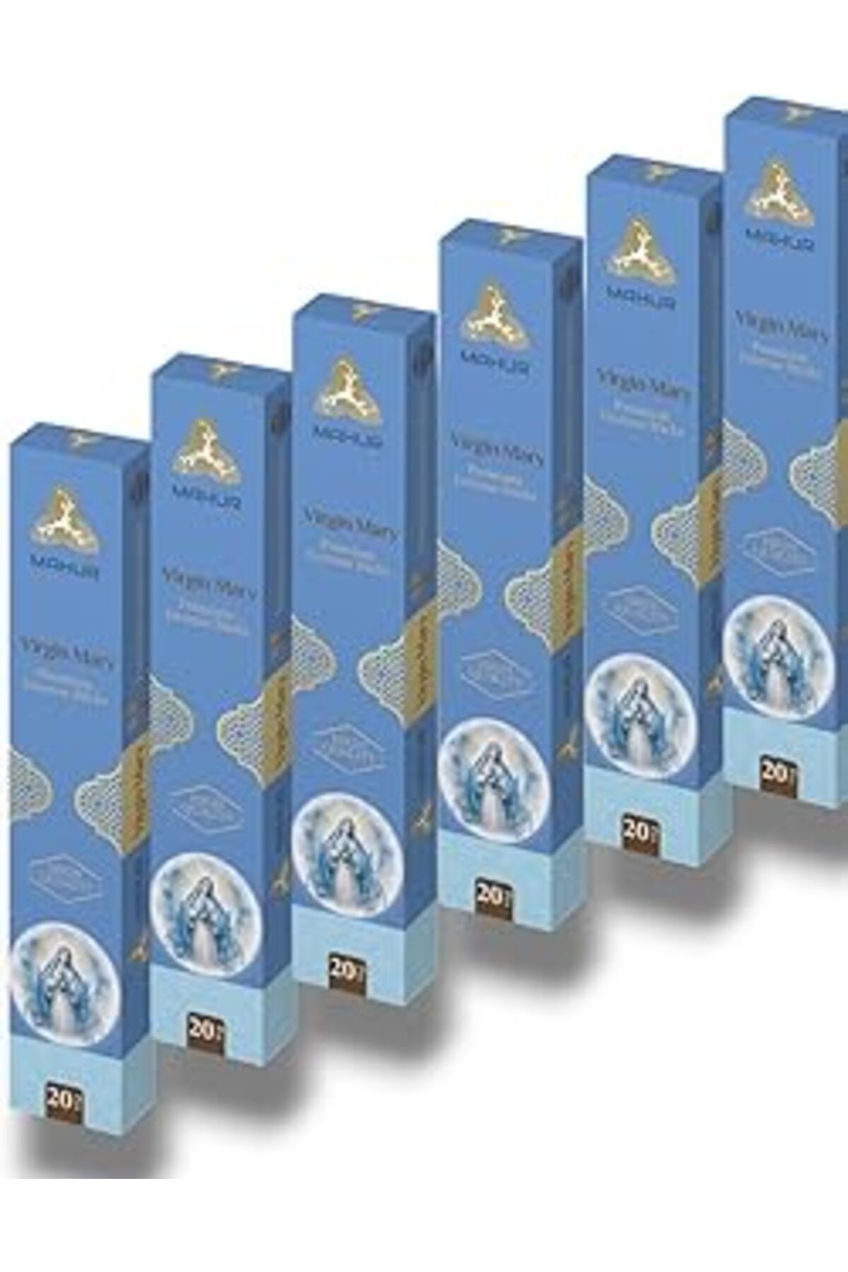 Pazarcan Mahur Meryem Ana Premium Tütsü Çubukları, Çok Al, Az Öde, 6 Kutu - 120 Adet Tütsü