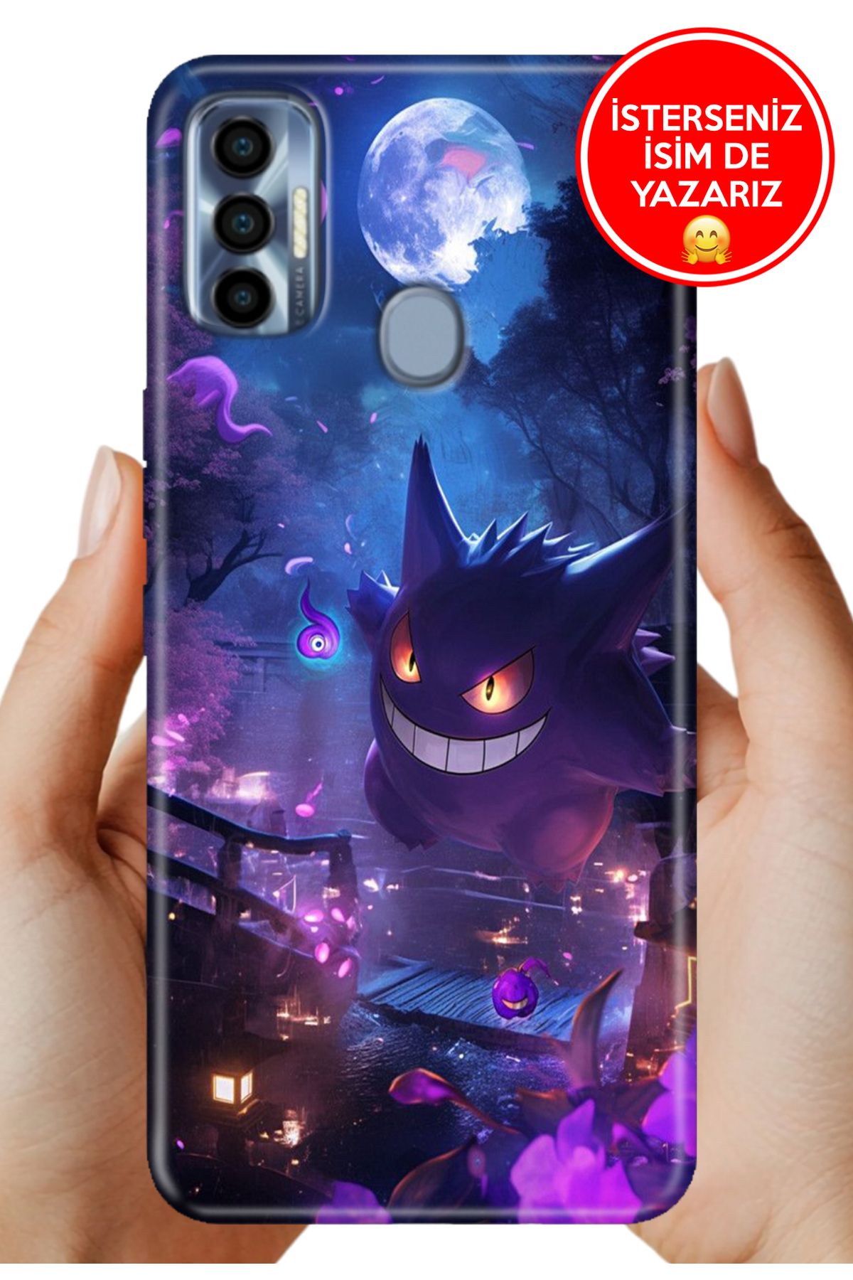 TECNO Spark 7 Pro Kılıf Desenli İsimli / İsimsiz Silikon PokePoke