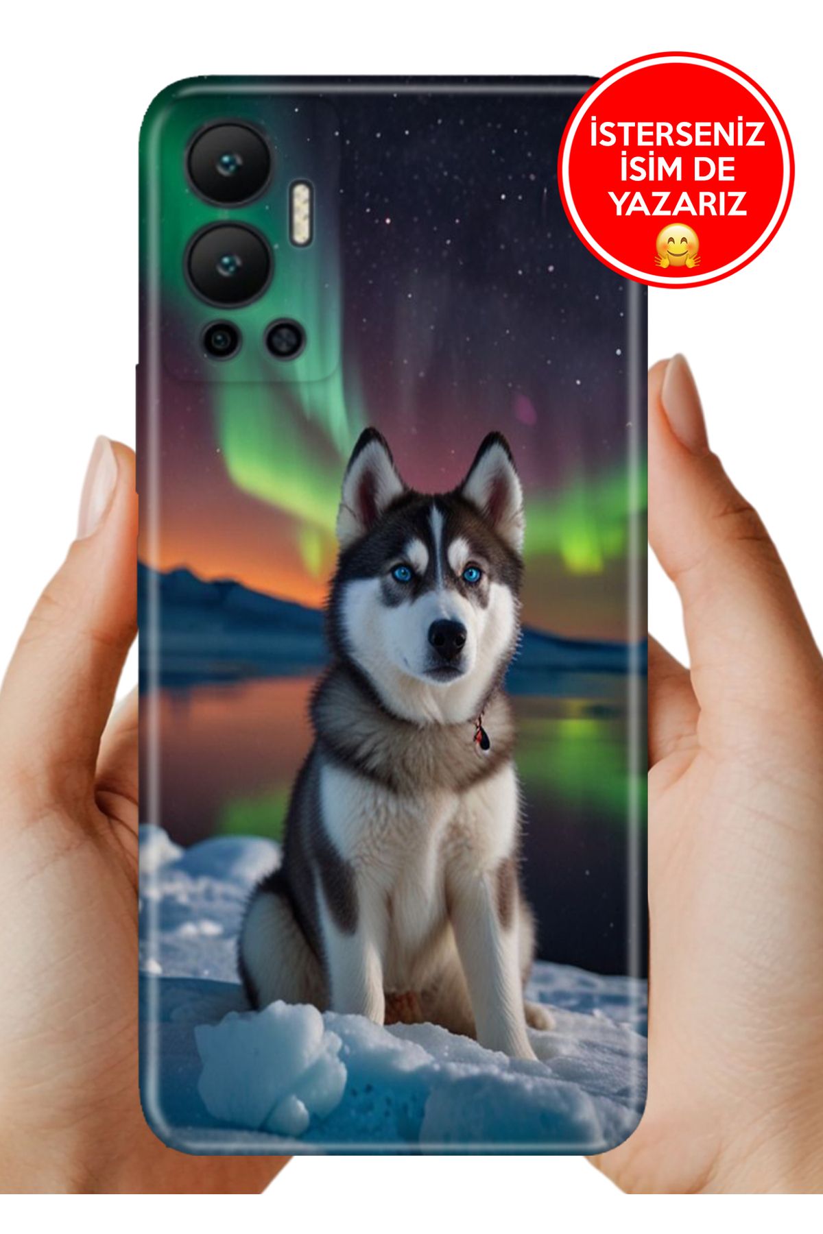 Cekuonline İnfinix Hot 12 Kılıf 0.35 mm Resimli Silikon Husky Artwall
