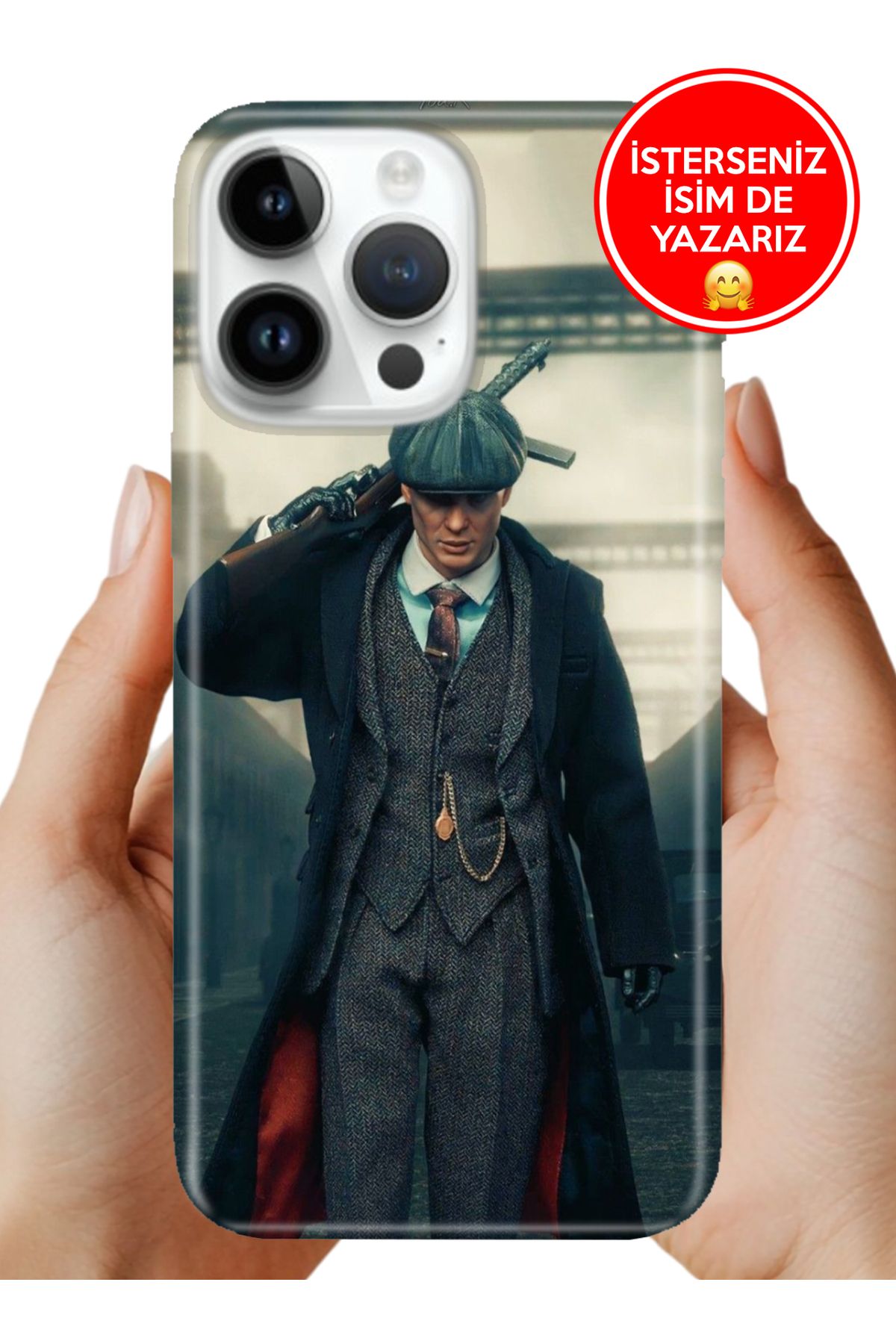Cekuonline iPhone 16 Pro Kılıf Desenli Baskılı Kamera Korumalı ZRR Silikon TommyShelby