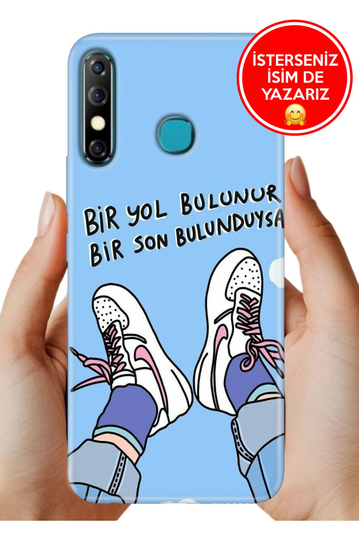 Cekuonline İnfinix Hot 8 Kılıf Cekuform Desenli Art Silikon Bir Yol Bulunur