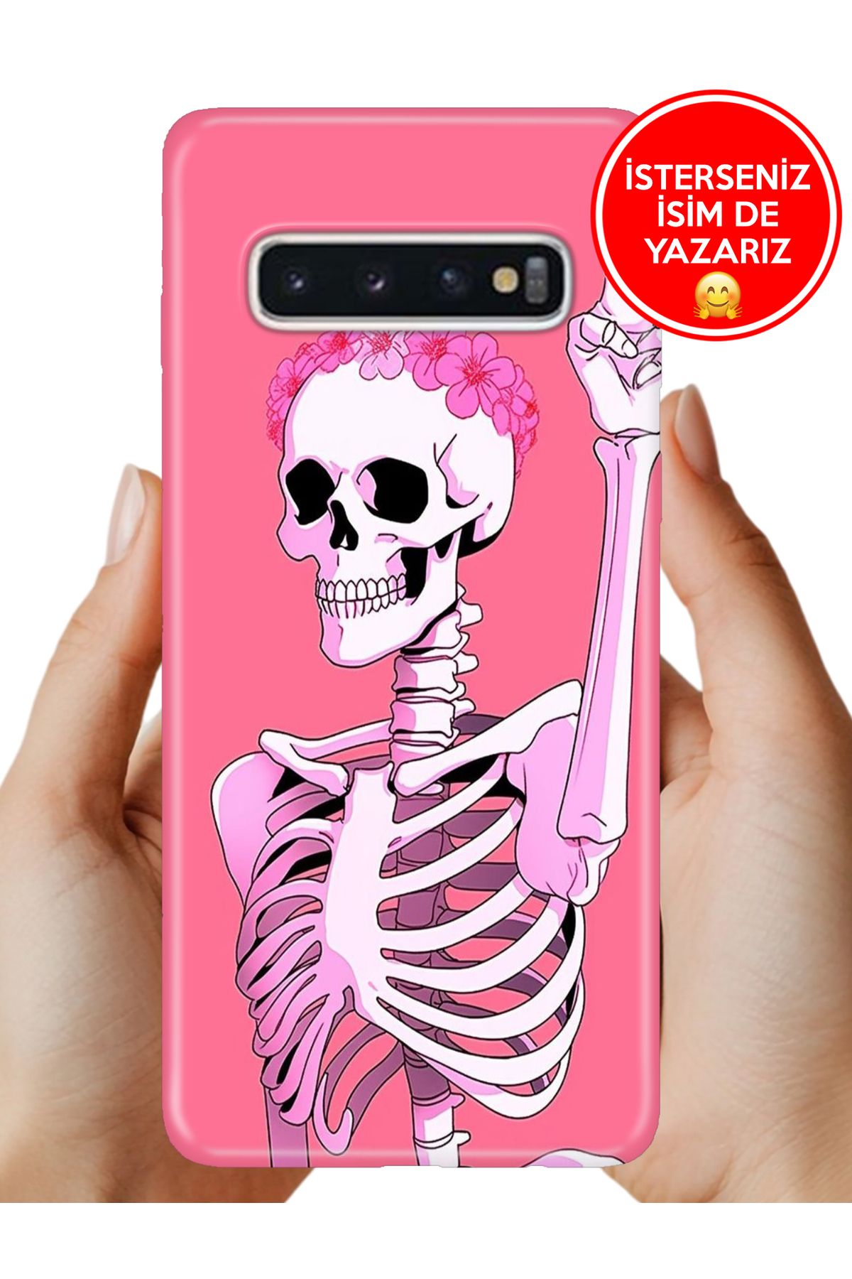 Cekuonline Samsung Galaxy S10+ Plus Kılıf Kamera Koruma Vip-Seri Esnek Silikon Missskull