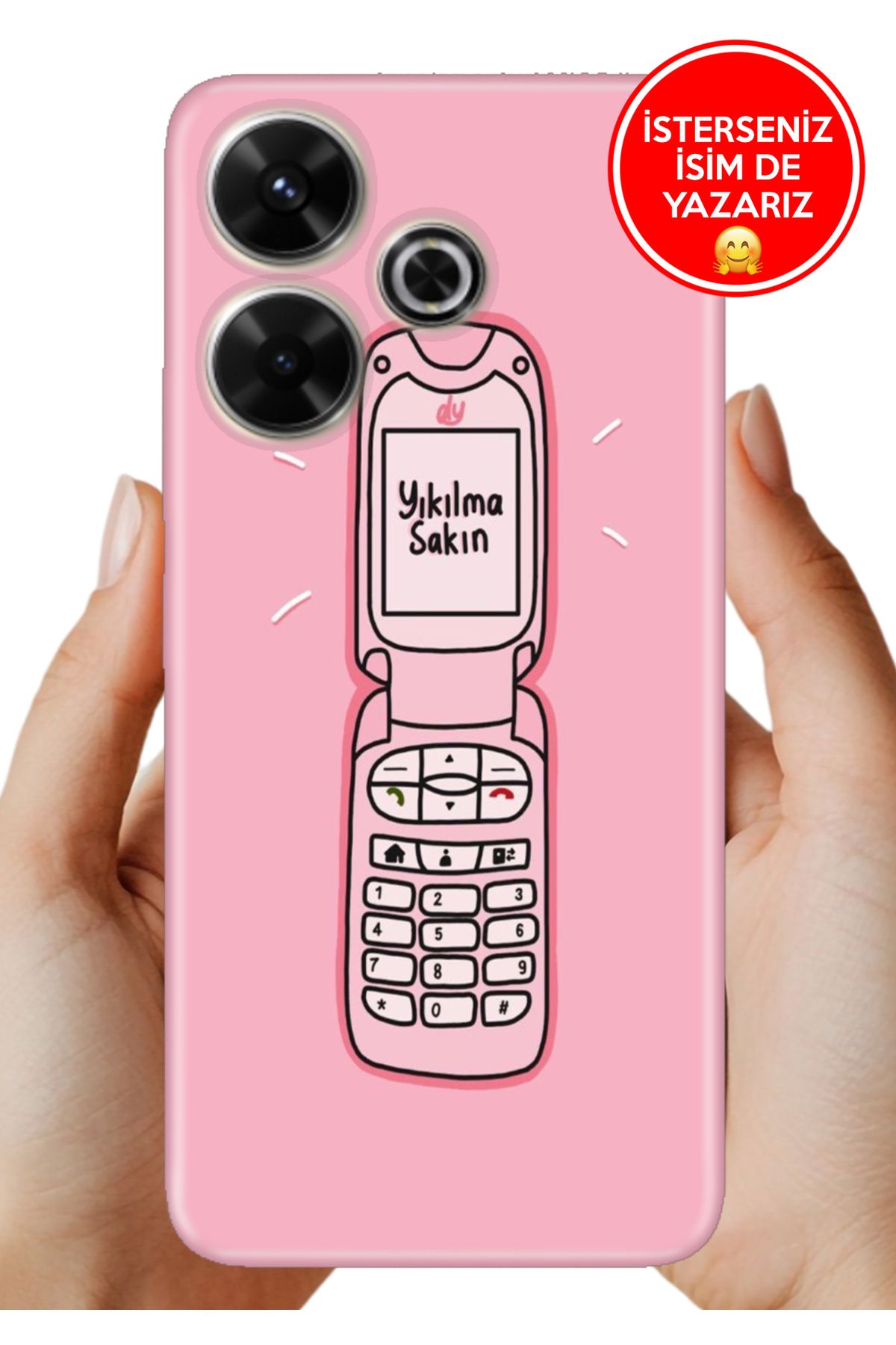 Cekuonline Xiaomi Redmi 13 4G Kılıf Desenli Baskılı Kamera Korumalı ZRR Silikon Yıkılma Sakın