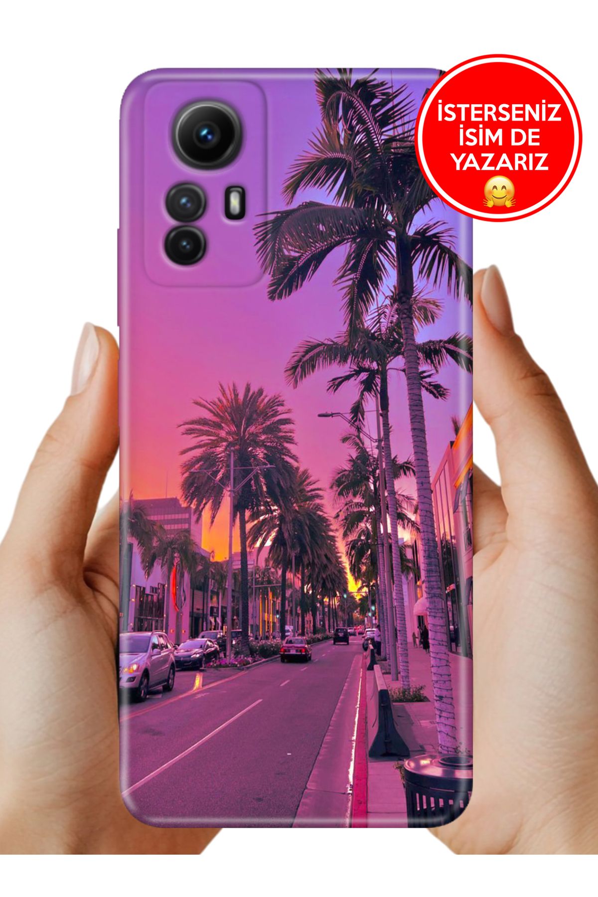 Cekuonline Xiaomi Redmi Note 12s Kılıf Cekuform Desenli Art Silikon Beverly Hills 90210