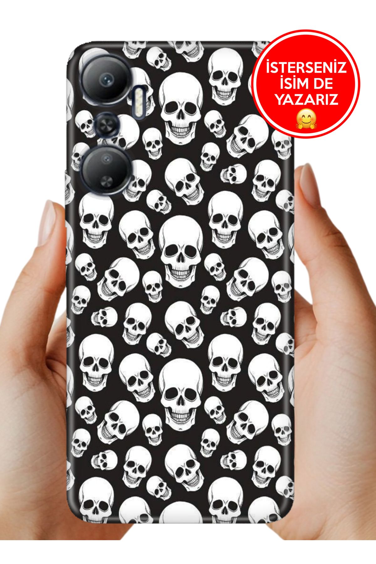 Cekuonline İnfinix Hot 20 Kılıf FullCover Resimli Desenli Silikon Cod316