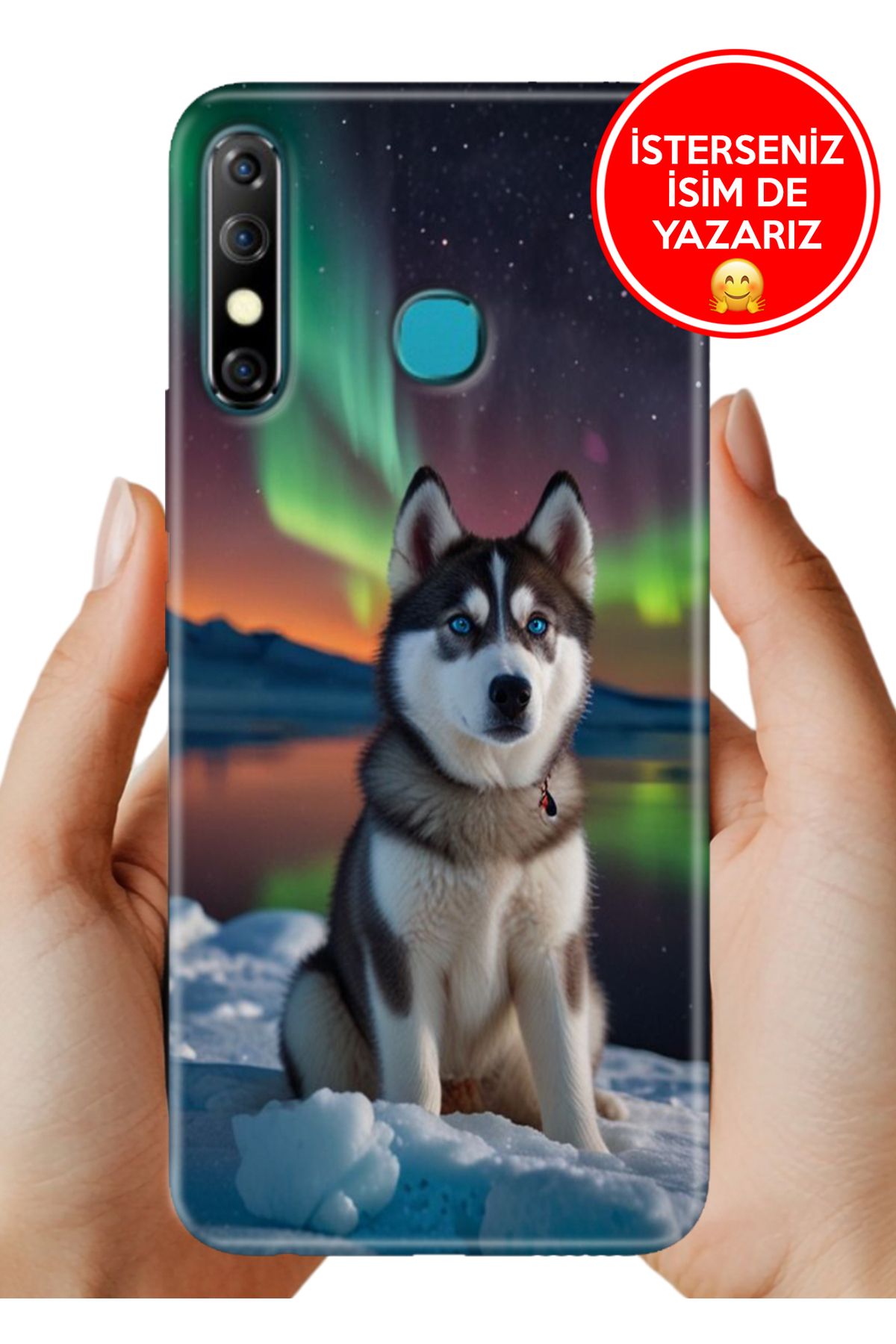 Cekuonline İnfinix Hot 8 Kılıf 0.35 mm Resimli Silikon Husky Artwall