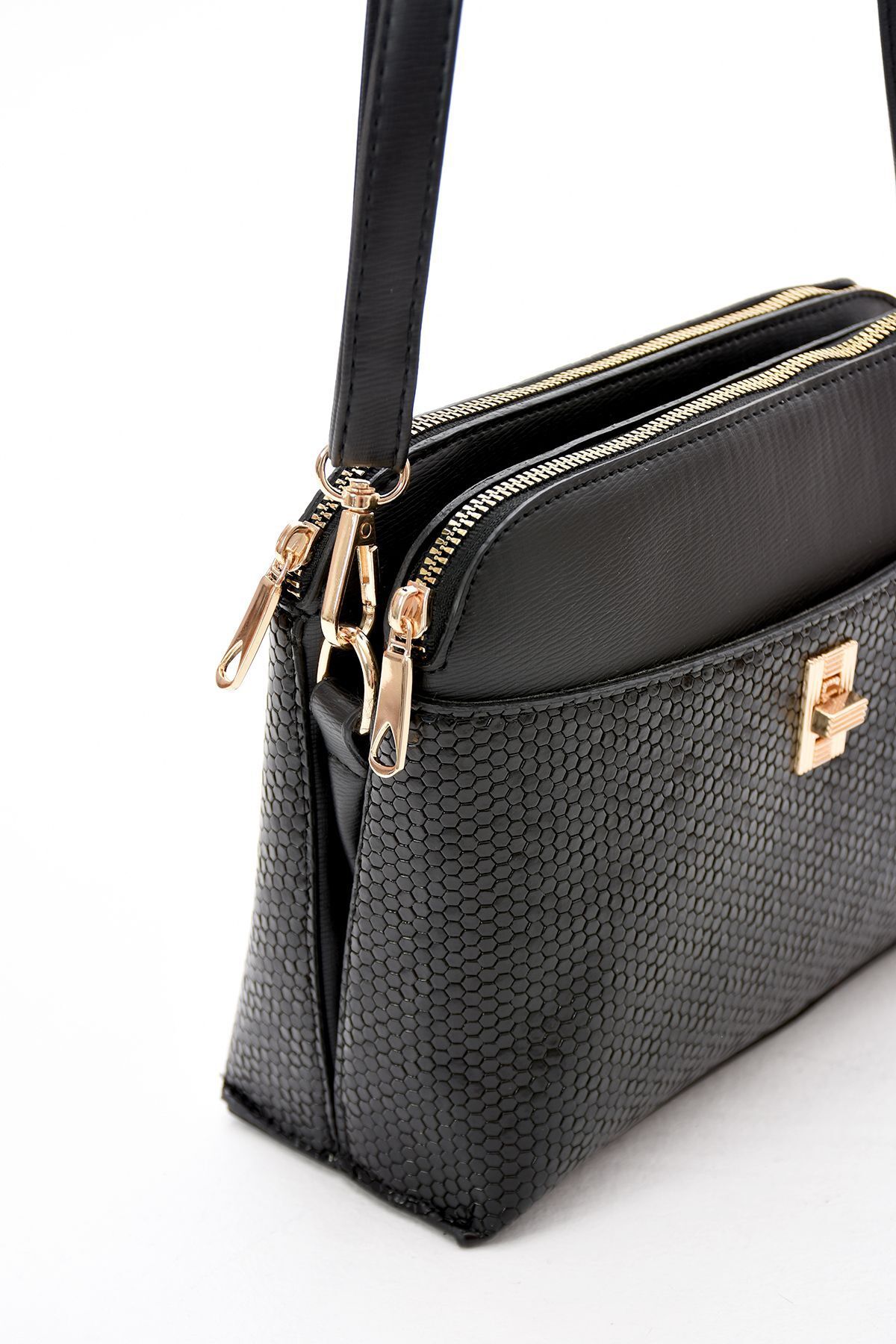 H&D COLLECTİON-4 Compartment Lined Long Strap Crossbody and Shoulder Bag 1409 2