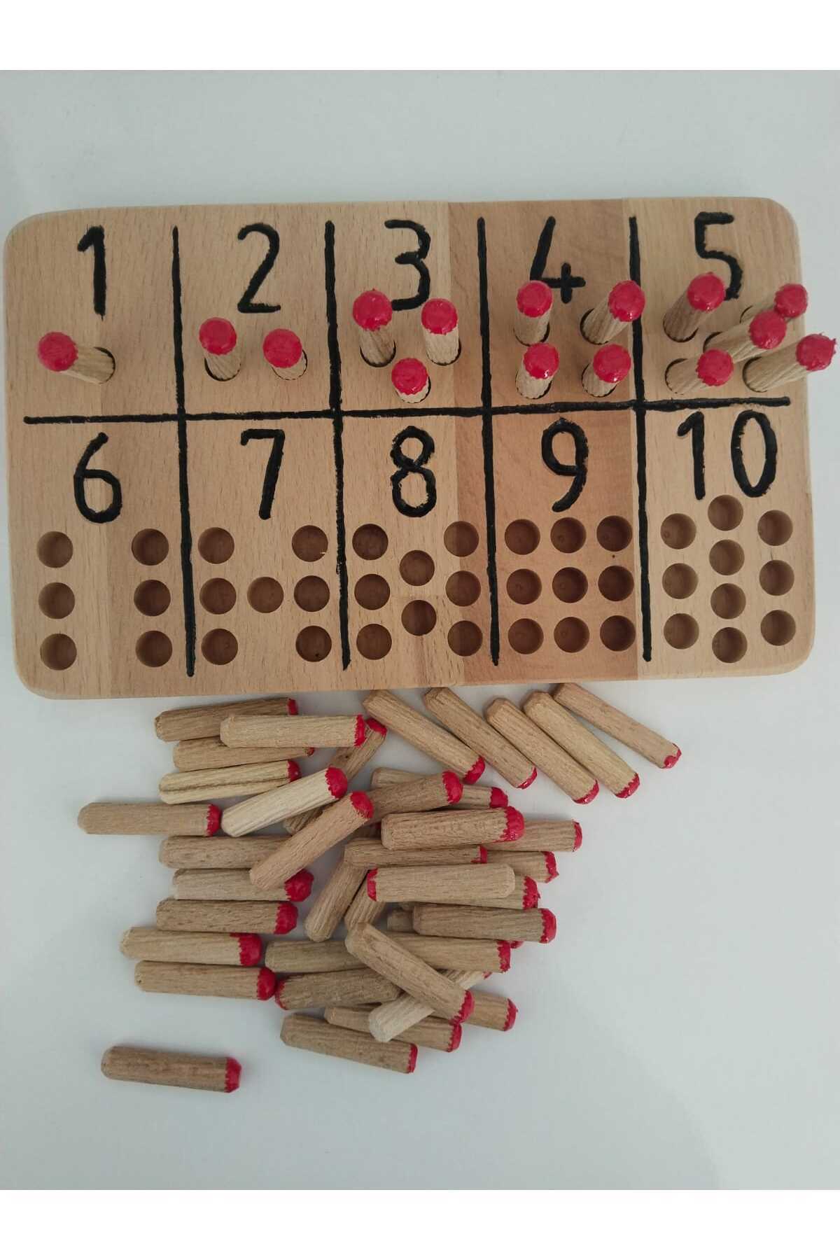 اسباب‌بازی آموزشی اعداد مونته‌سوری با میله‌ها