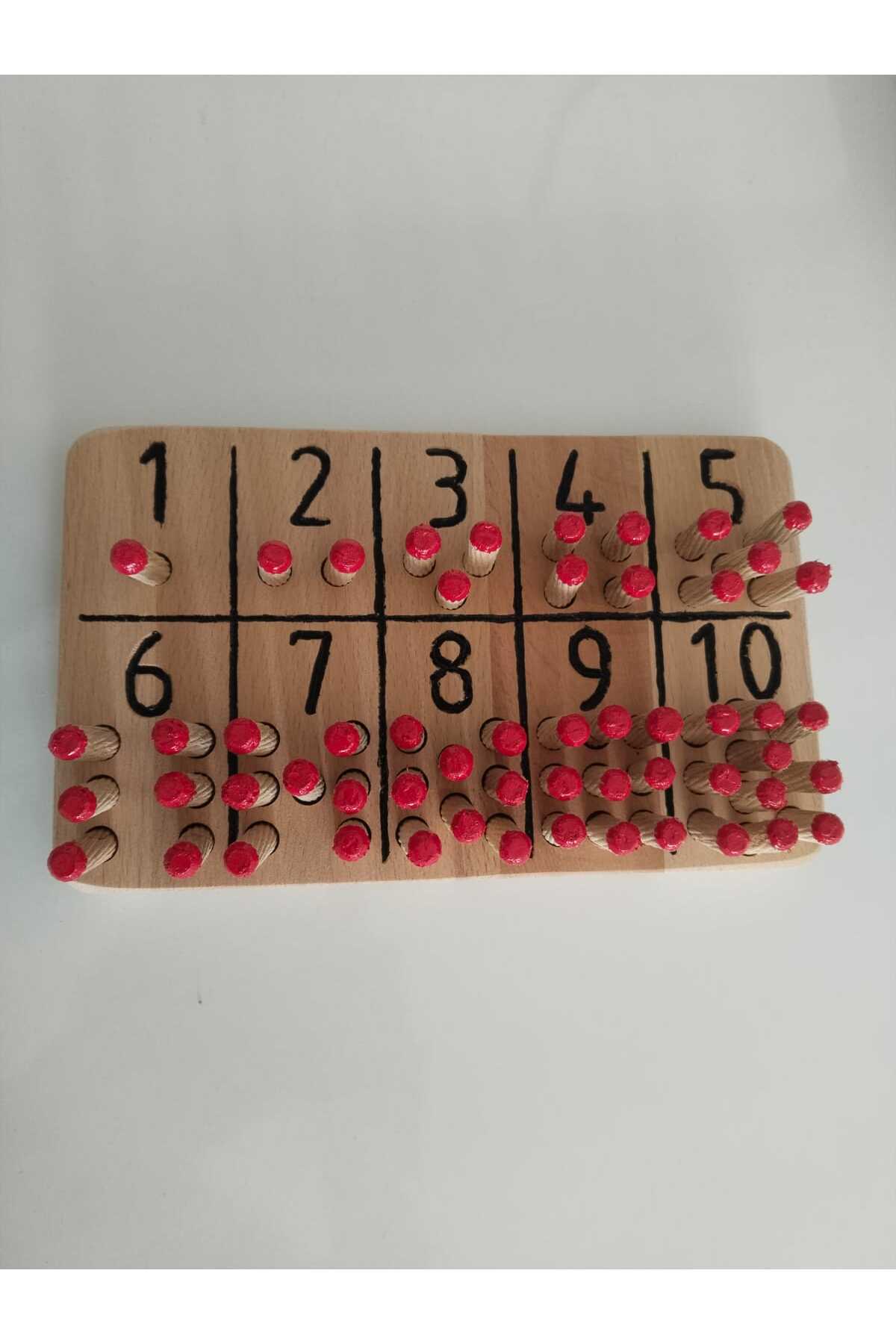 اسباب‌بازی آموزشی اعداد مونته‌سوری با میله‌ها