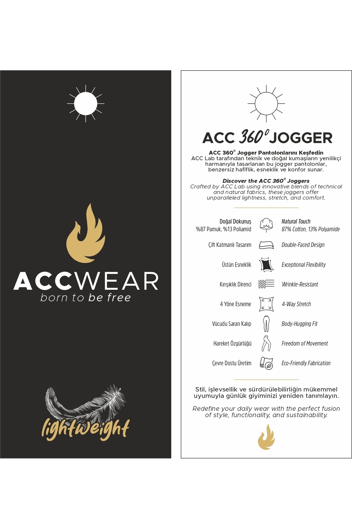 شلوار پرمیوم جوگر مشکی — مشکی accw-pre-jop-siy-0001 — تصویر 7 از 8