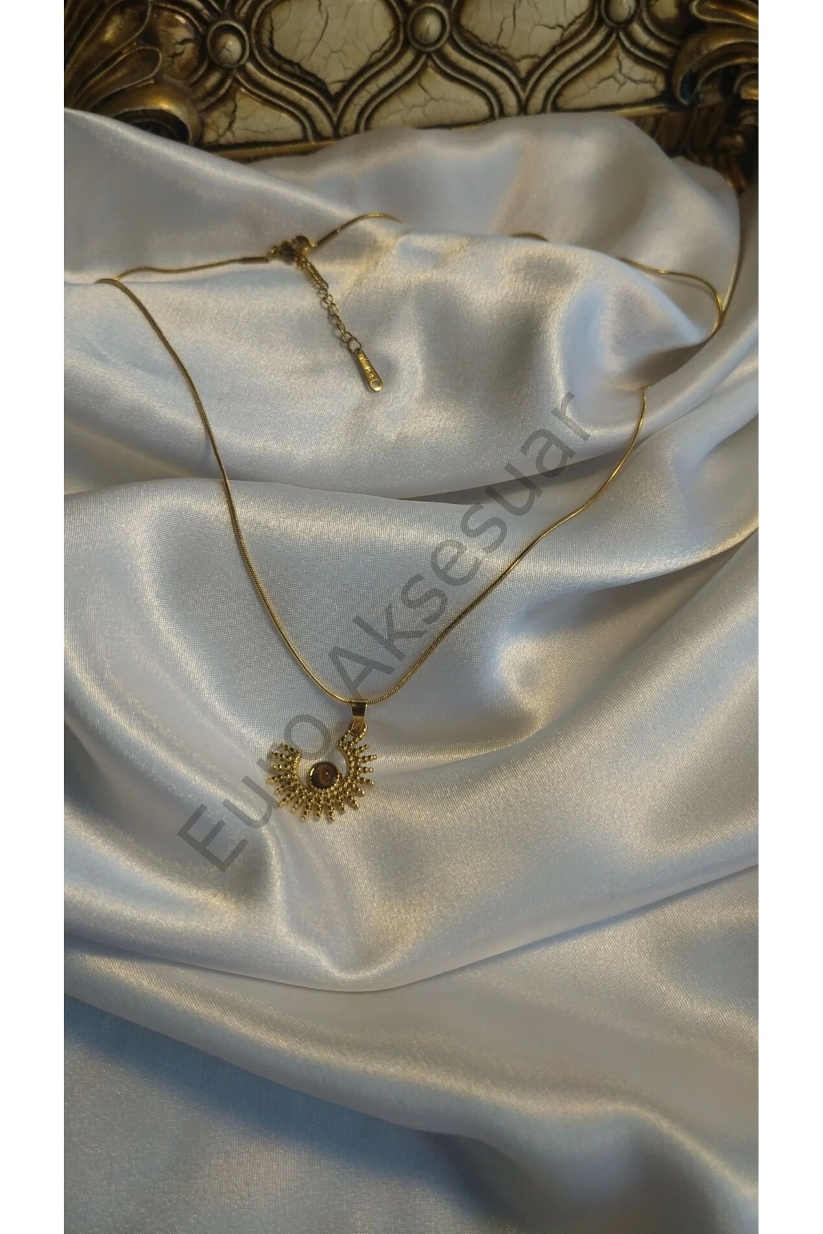 stainless steell-Steel Sun Necklace 2