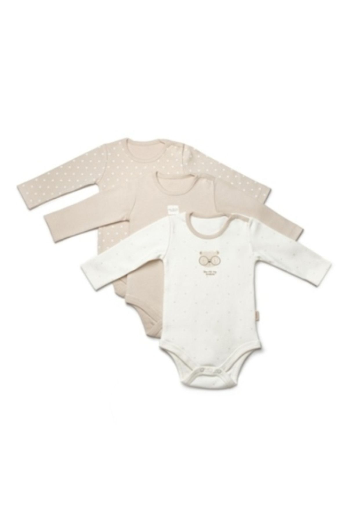 BabyCosy Organic Wear-3-Piece Long Sleeve Badi Set, 100% Organic Cotton, Baby and Newborn Series 2