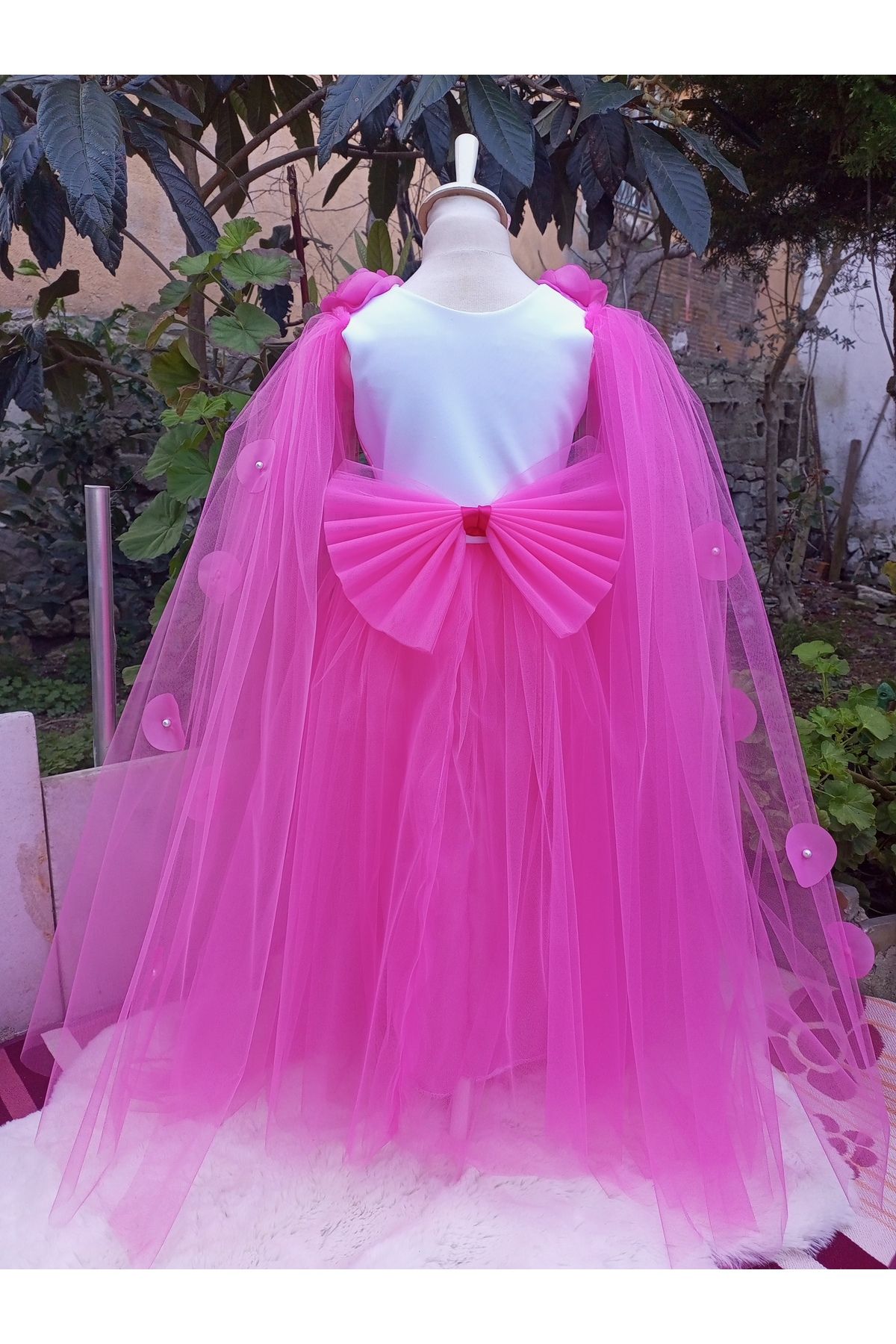 Niliya çocuk giyim-Pink Princess Model Şerep Costume 2