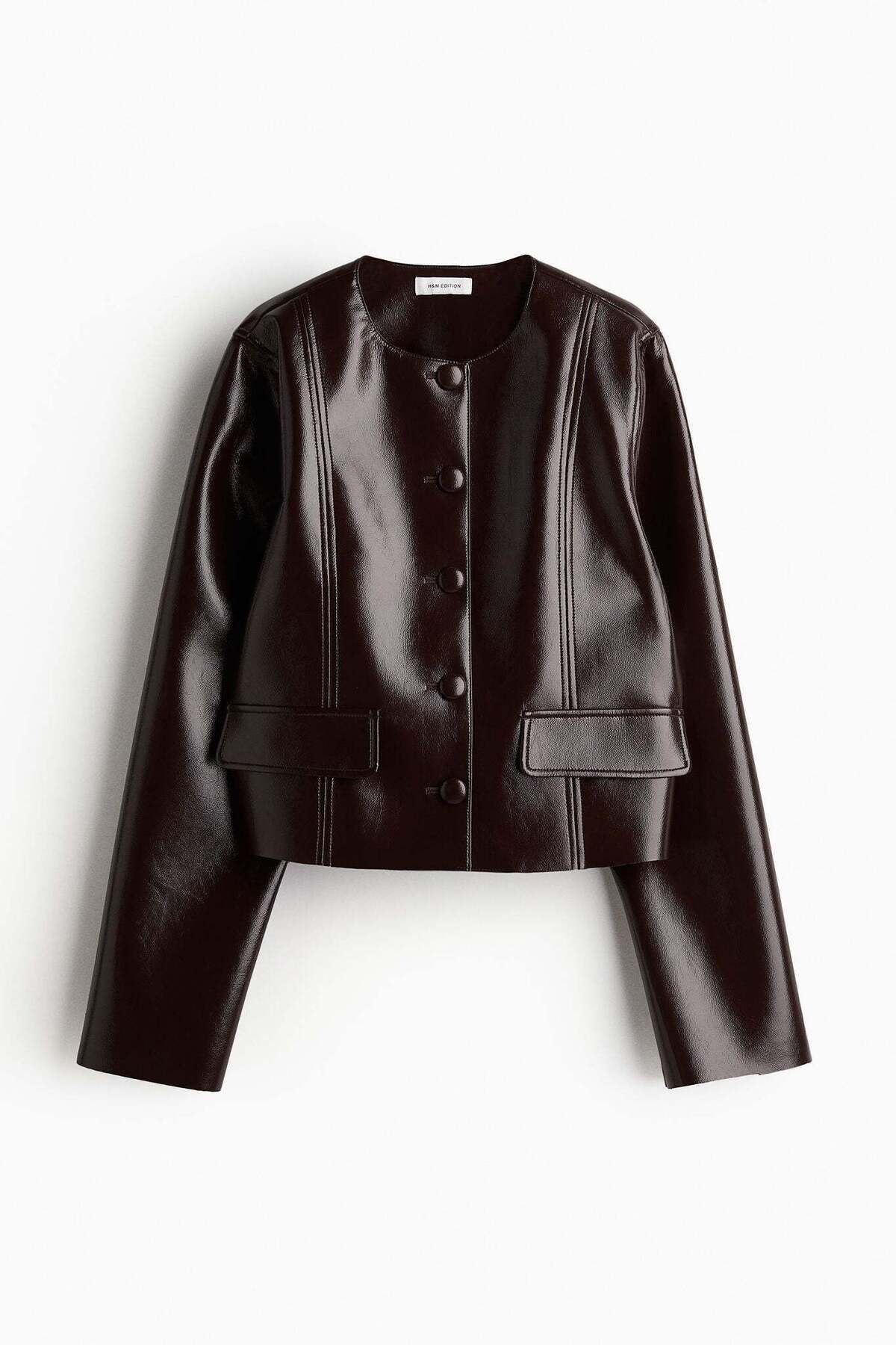 H&M-Coated button-front jacket 7