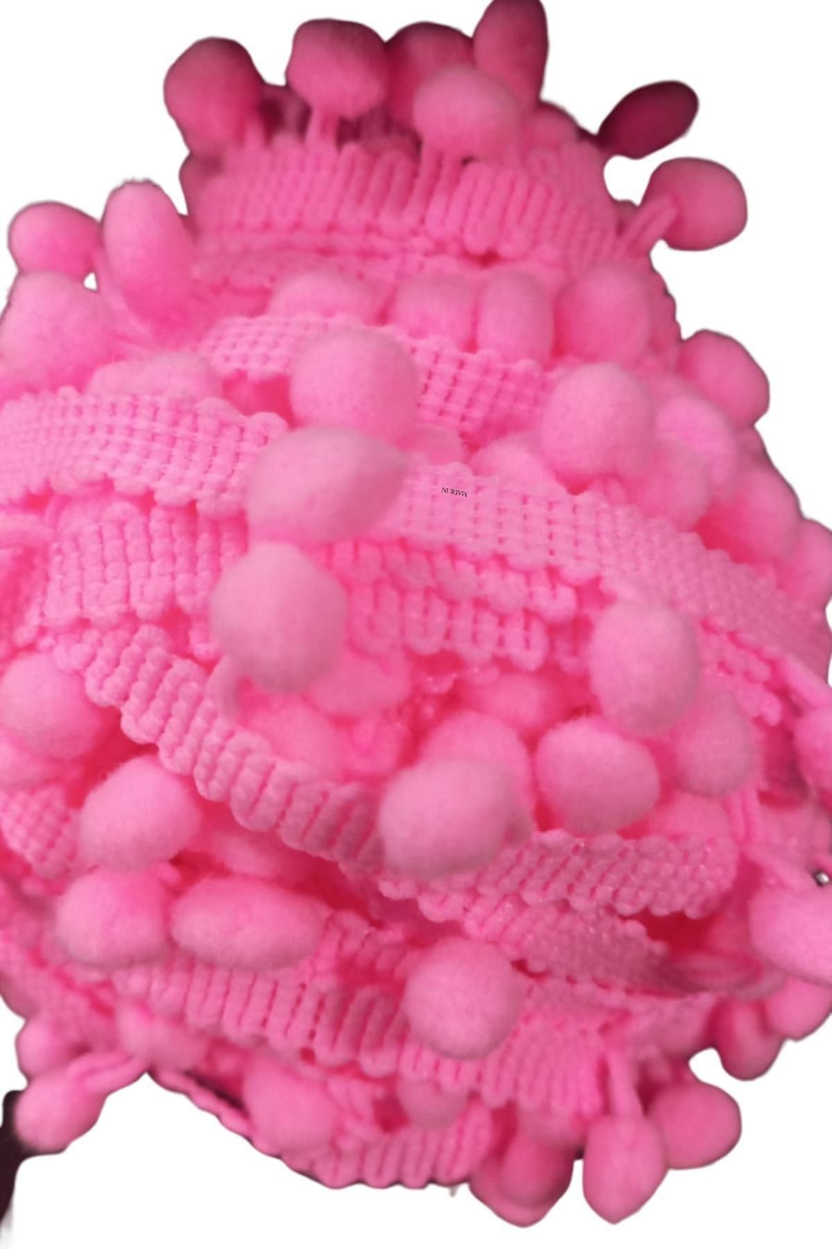 OK AKSESUAR Sıralı Ponpon 1 Metre Pembe