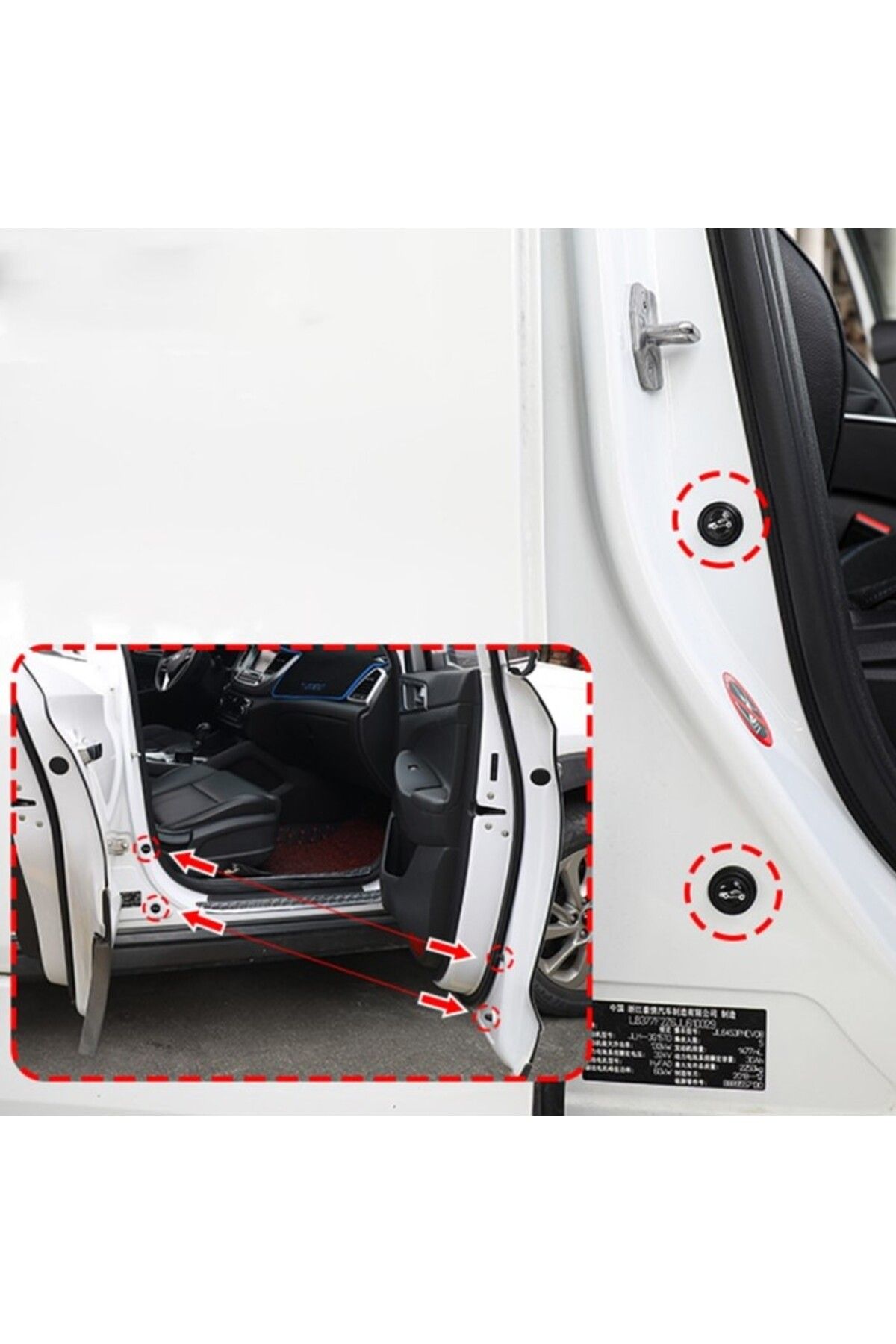 Skygo-10 Pieces Car Door Sound Shock Absorbing Pad 3