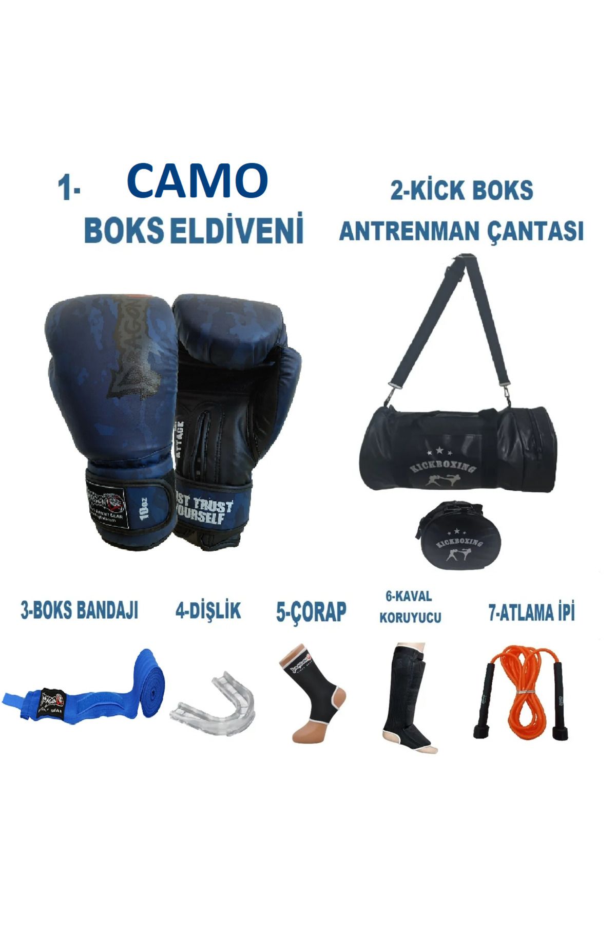 Dragondo Kick Boks Gloves Sporcu Çantalı antrenman Seti, Dragon Camo  Boks Eldiveni tamset çantalı Gifttoom,