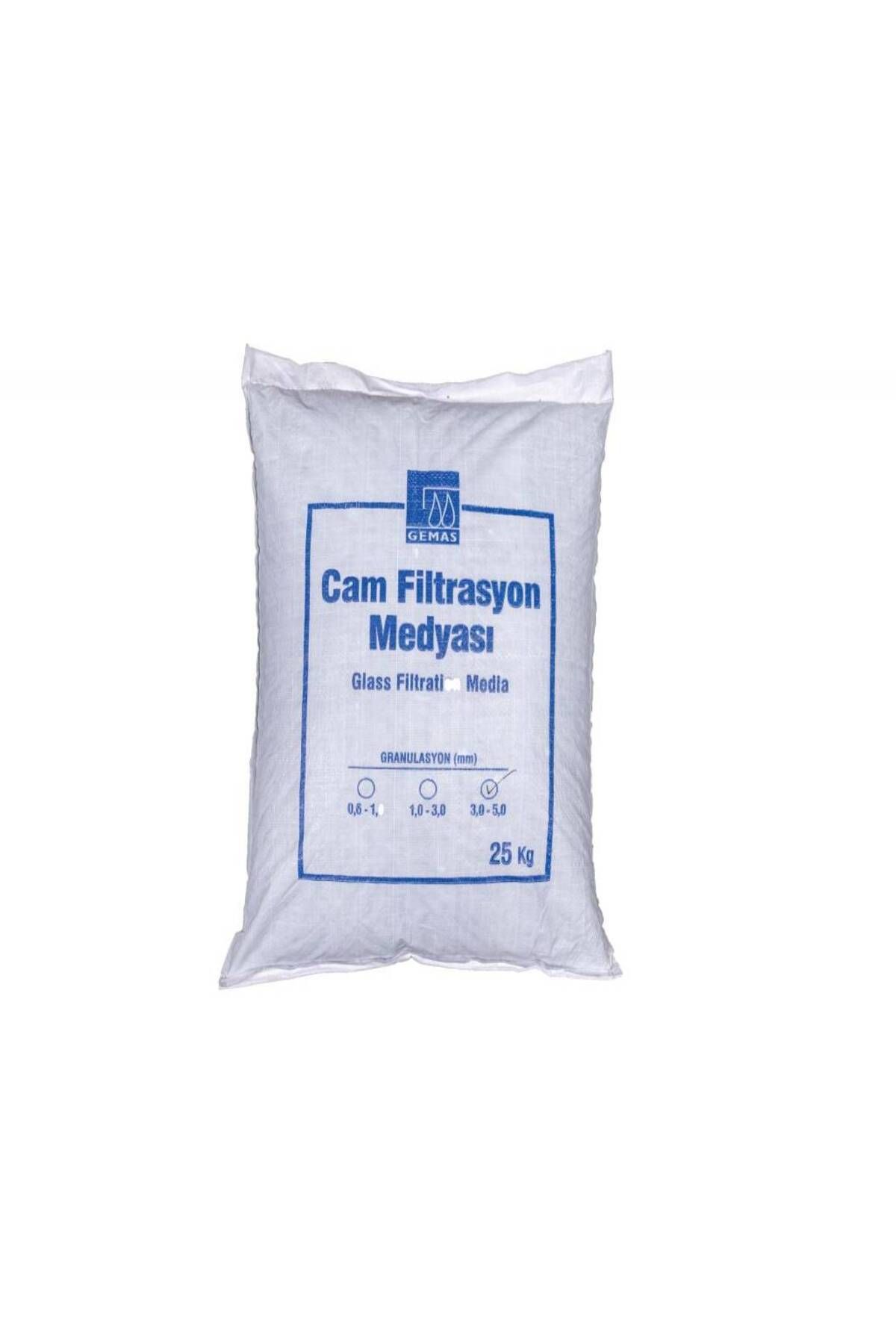 ToptancıyızBiz Gemaş Havuz Filtre Cam Filtrasyon Medyası (1-3mm) Orta 25 KG-ToptancıyızBiz