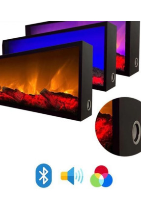 Esha Home Dekoratif Elektrikli Yapay Şömine BLUETOOHT 70x25 cm