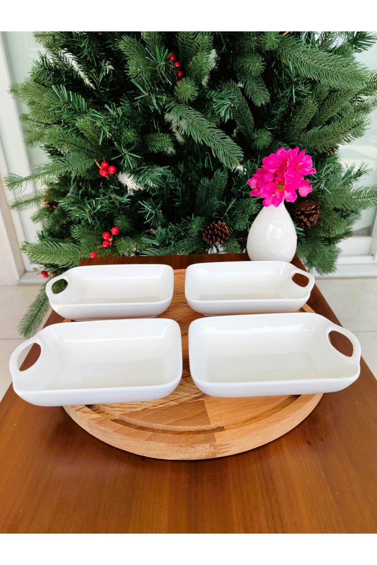 Madame Coco-Patıt Concepts Rectangular Sauce Bowl - 14.8 X 9.4 cm 3