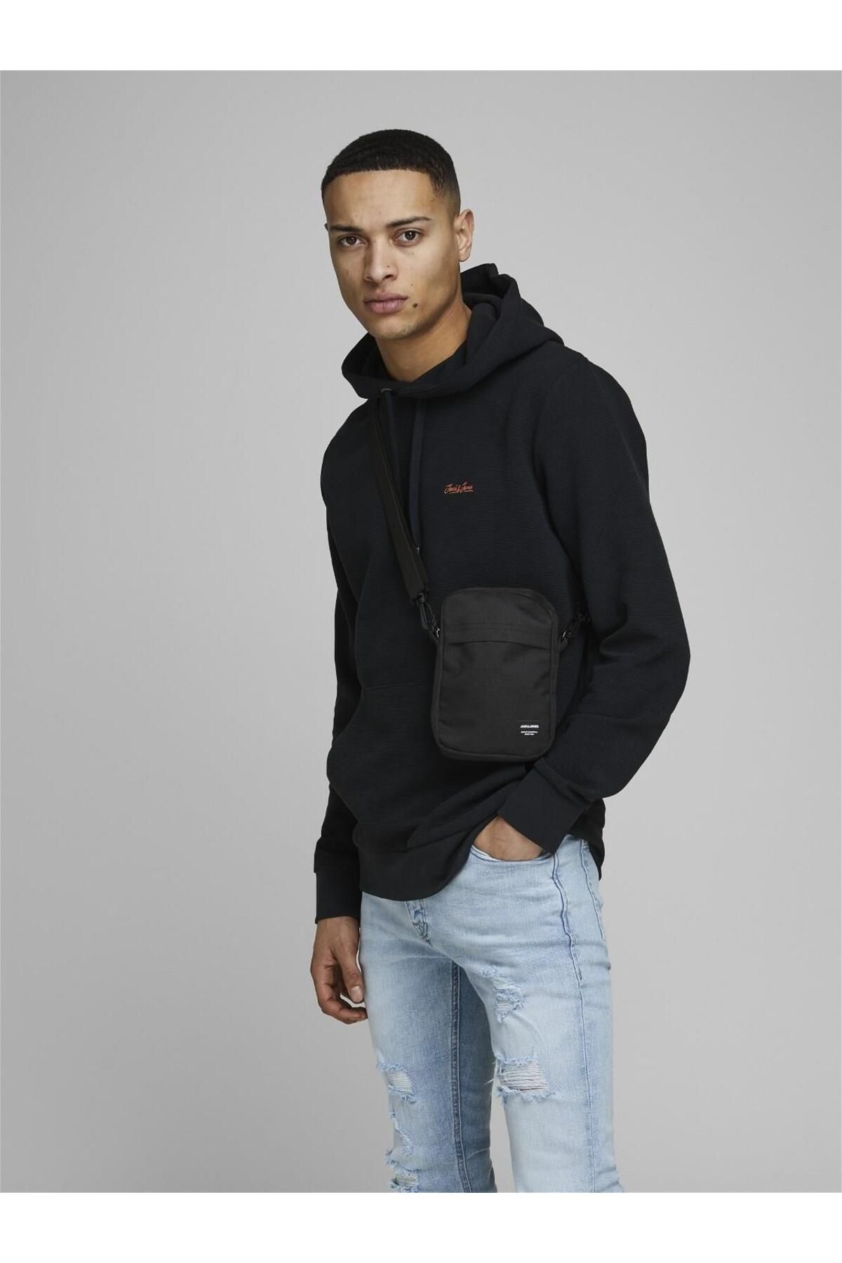 کیف کمری مشکی مردانه جک و جونز LN سیاه Jack Jones Jack & Jones