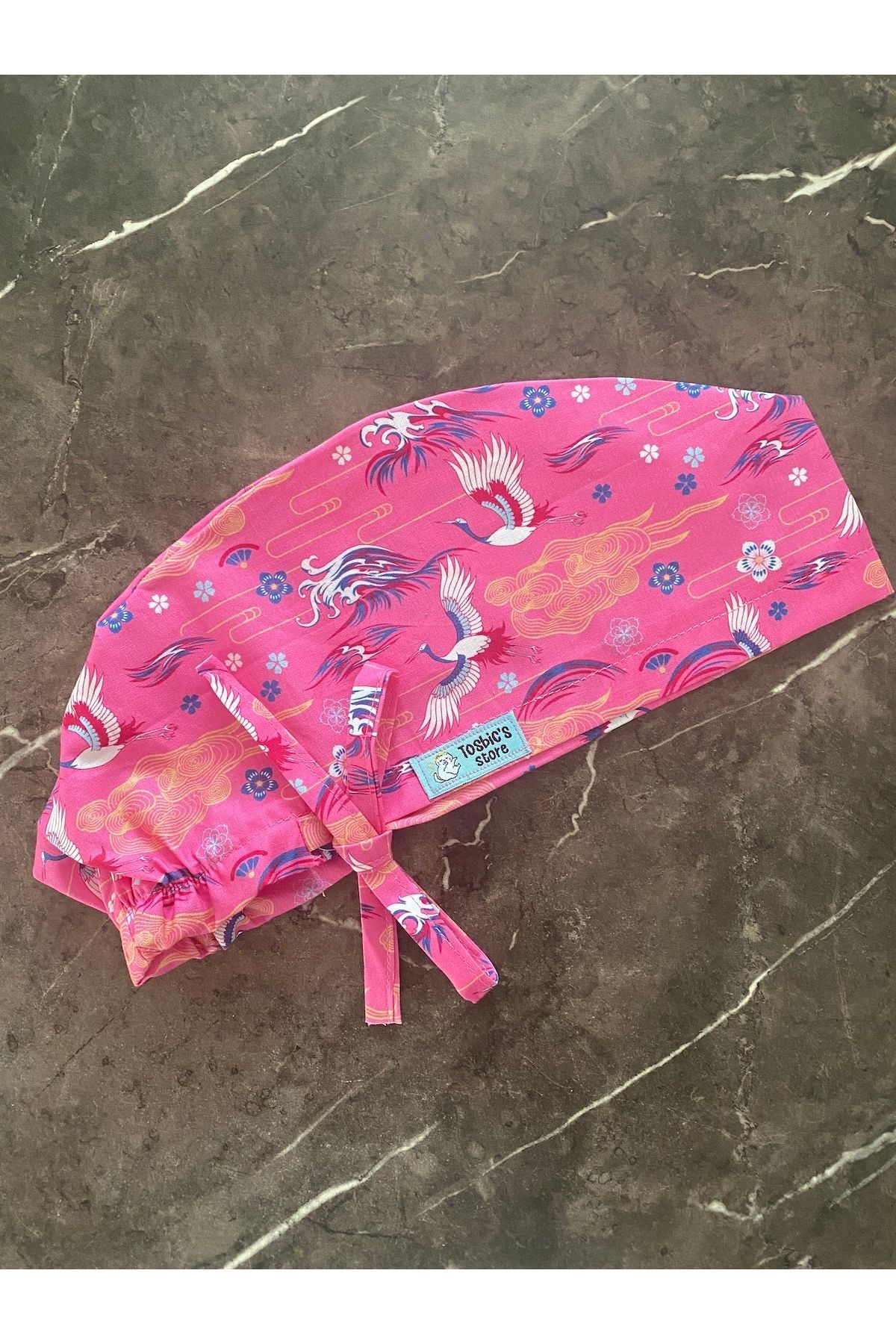 Tosbics Store Pembe Simurg Cerrahi Bone (Kumaş)