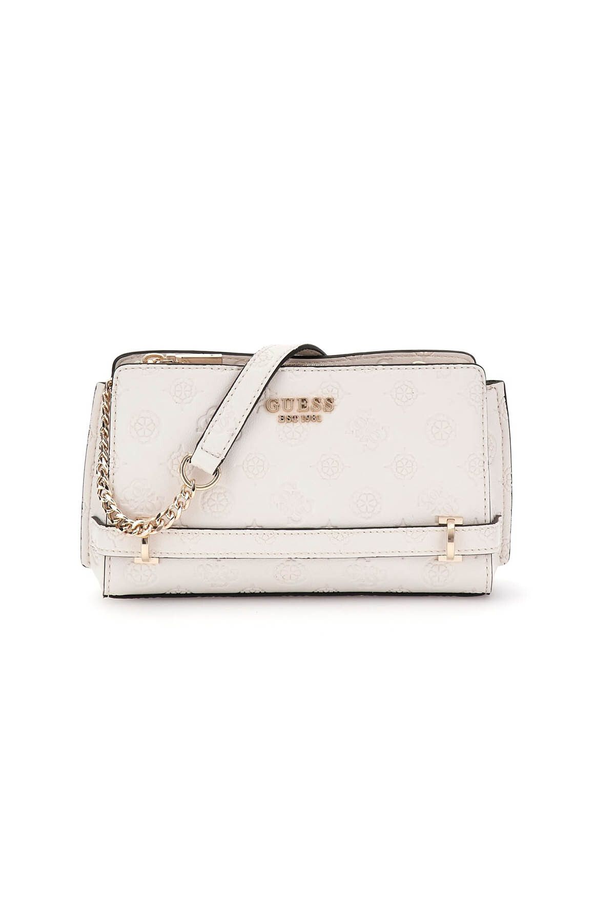 کیف زیپ دار مینی زنانه زارلا - سفید Guess