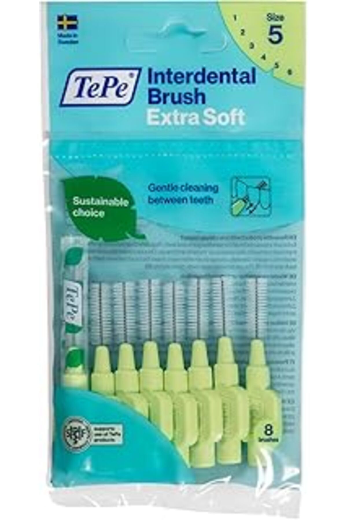 Roses Store Tepe X-soft 0.8 Mm - Yeşil Diş Arayüz Fırçası (1X 8 ADET)