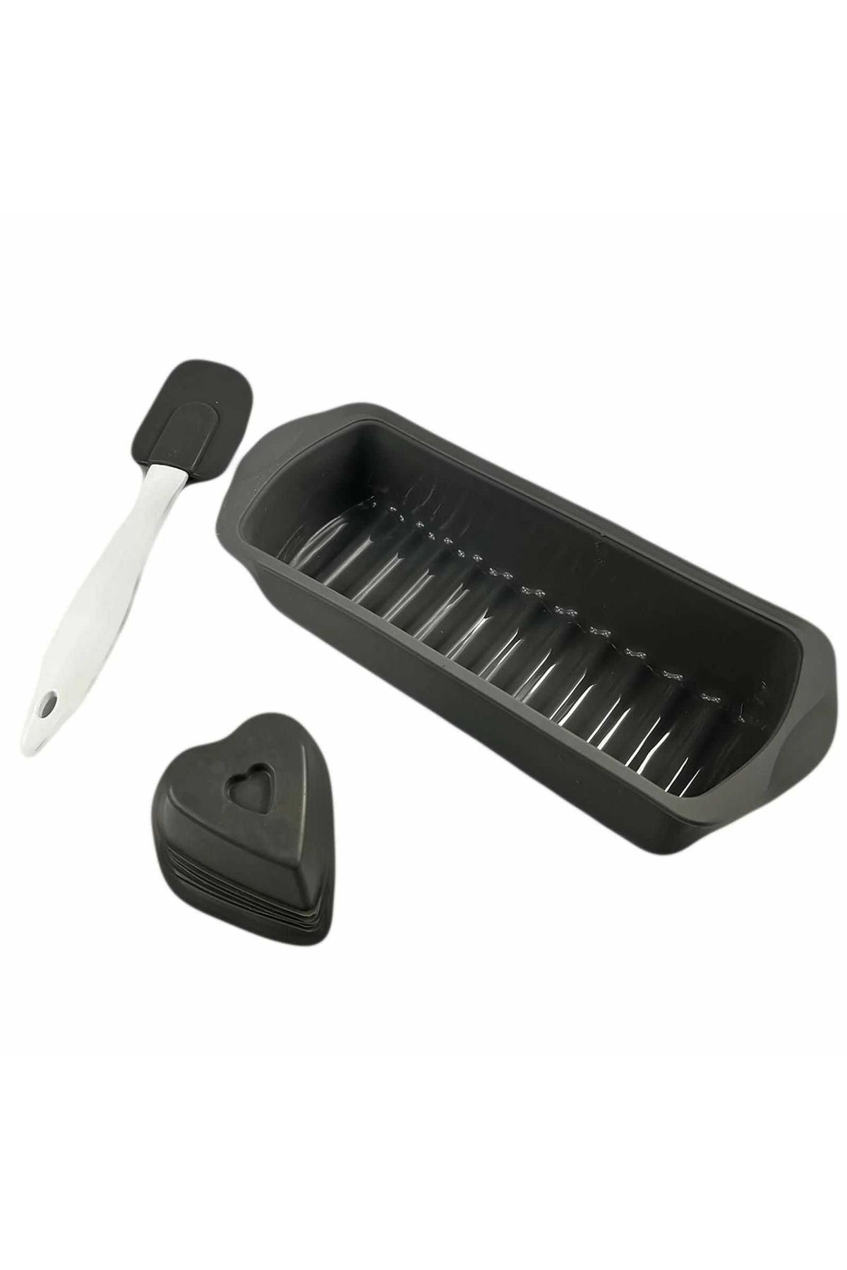 mys silicone-Set Of 7 Silicone Cake Molds, With Baking Tray For Cakes And Muffins, Spatula Included 4