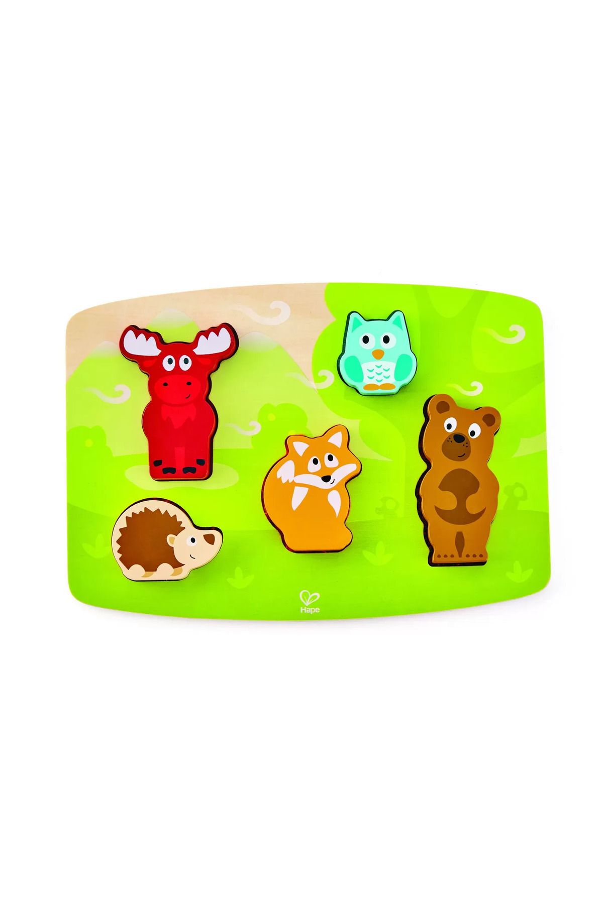 Hape-Forest Animals Textured Puzzle / 5